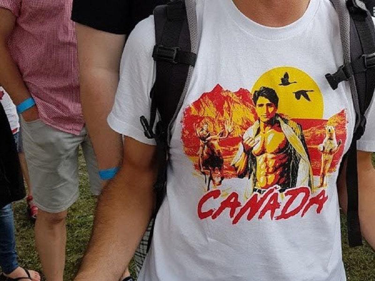 This T Shirt Of A Topless Justin Trudeau Has Everyone Asking Is This