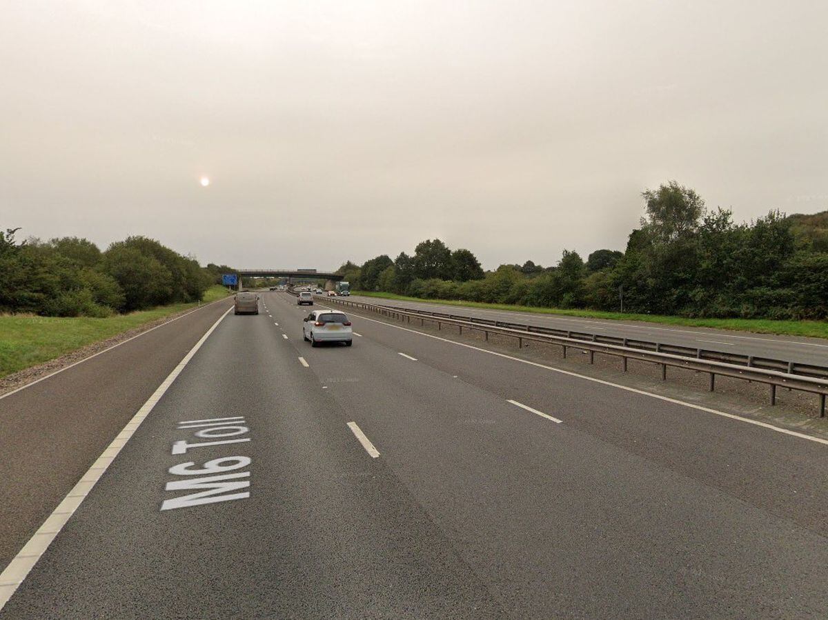 Man arrested following collision with barrier on M6 Toll Express