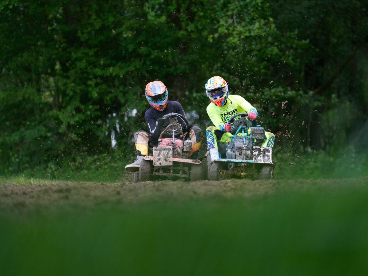 In Pictures: Competitors all revved up for lawnmower racing world champs