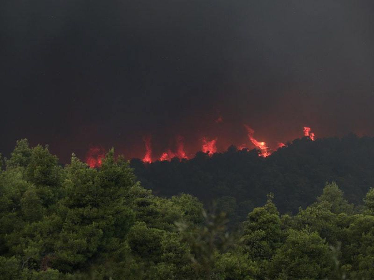 Villages evacuated on Greek island as crews battle wildfires Express
