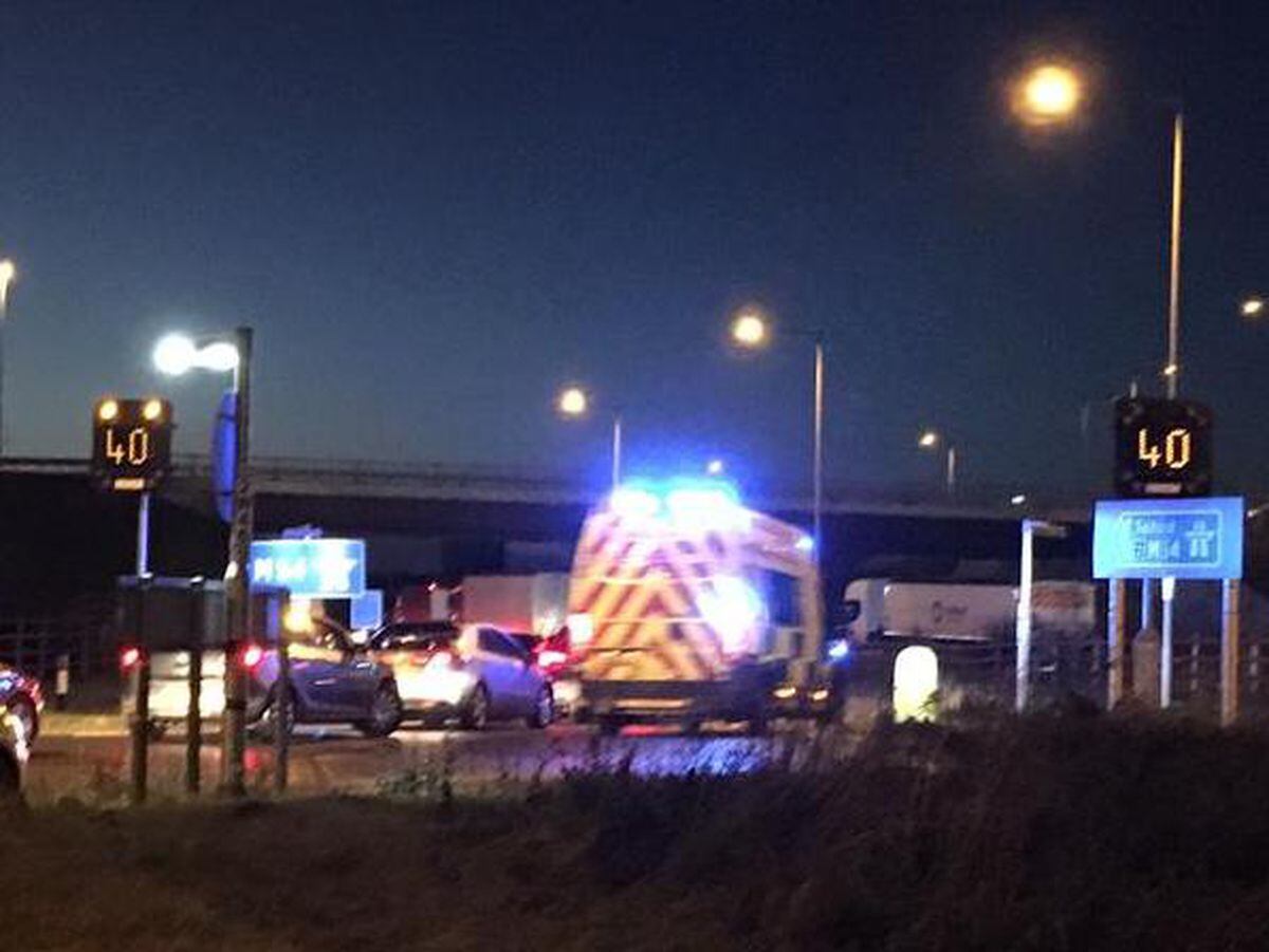 Long Rush Hour Delays As Five Car Crash Blocks M54 Express And Star