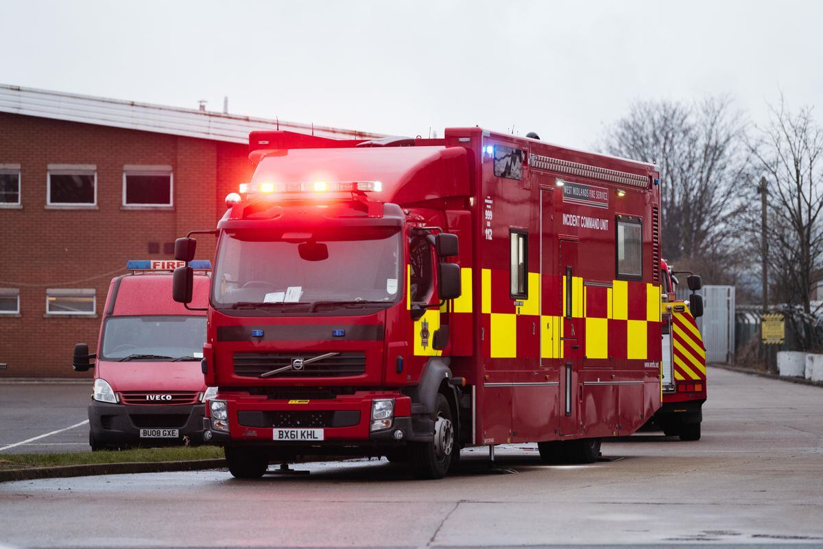 Watch: Dozens of firefighters battle meat plant blaze in Wolverhampton ...