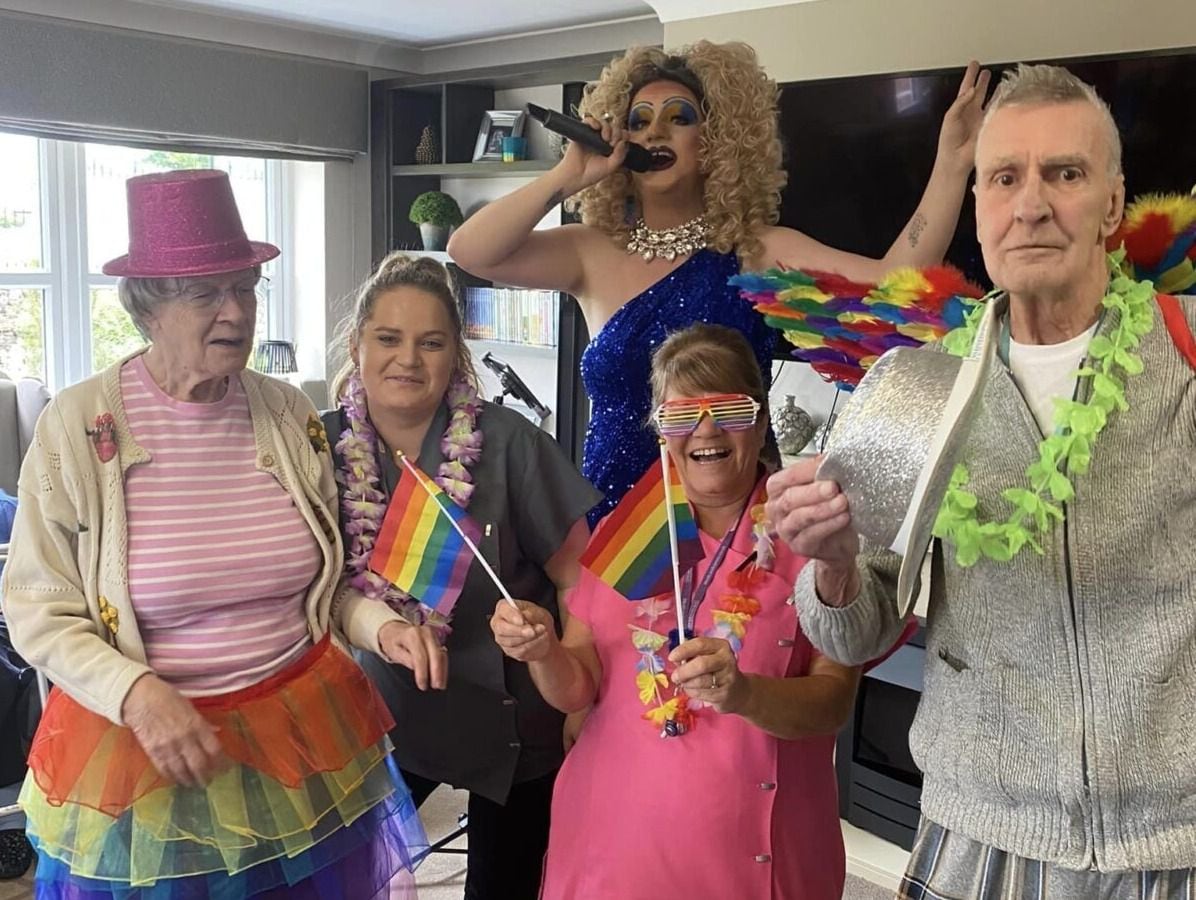 Cannock care home residents celebrate Pride with local drag artist
