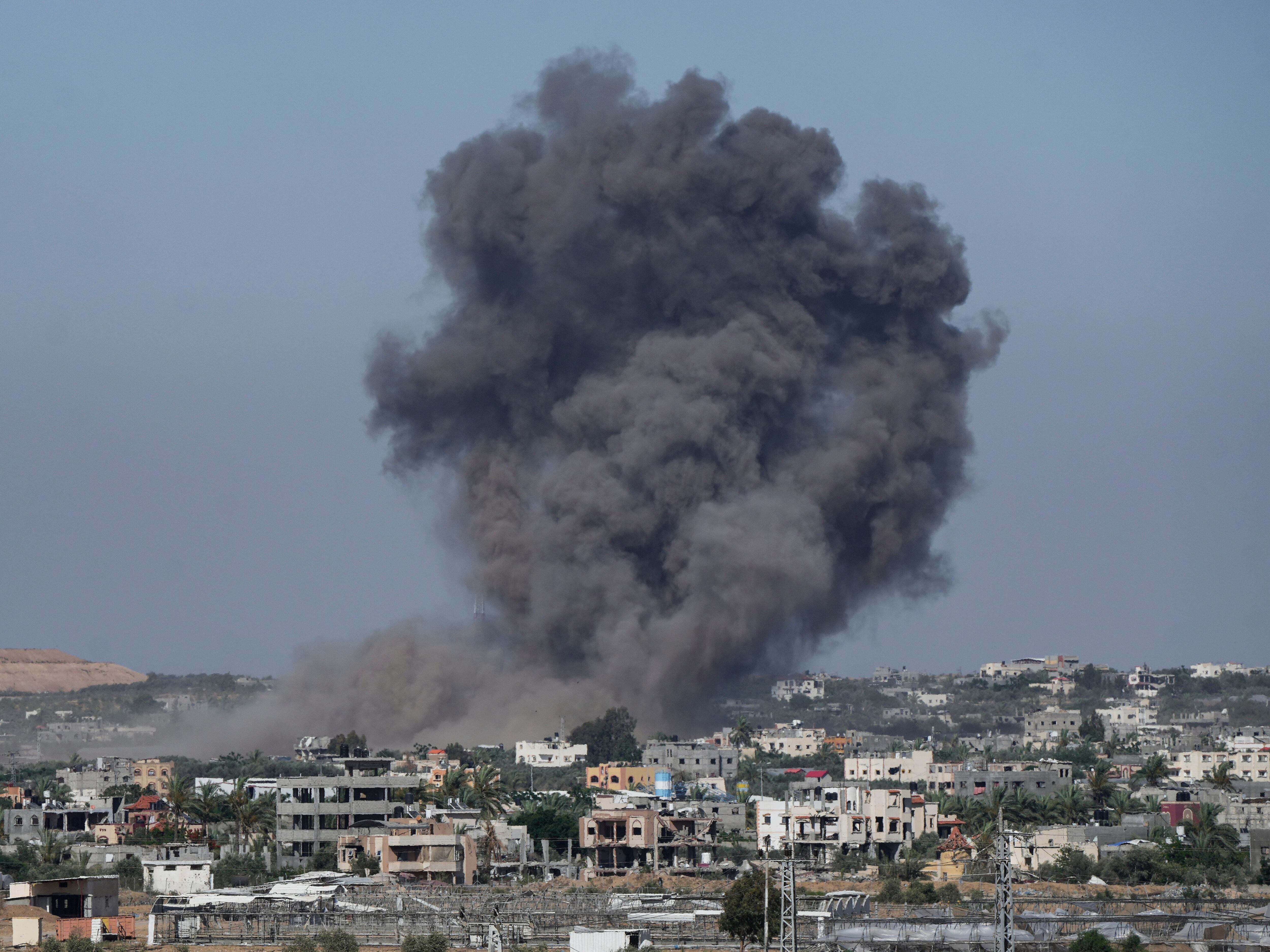 Israeli strikes on tent camps near Rafah ‘kill at least 25’ – health ministry