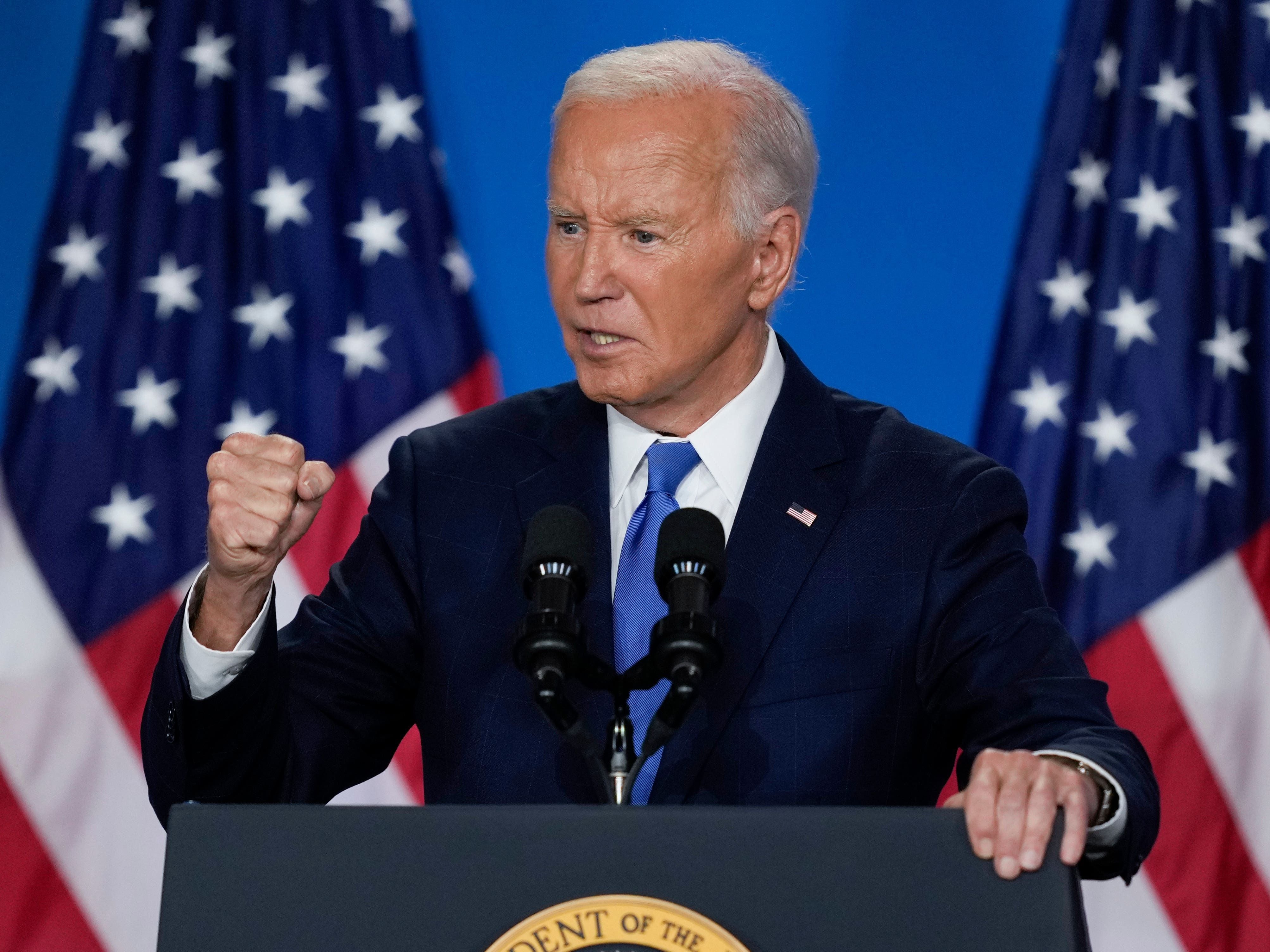 Biden says he is going to ‘complete the job’ despite calls to bow out