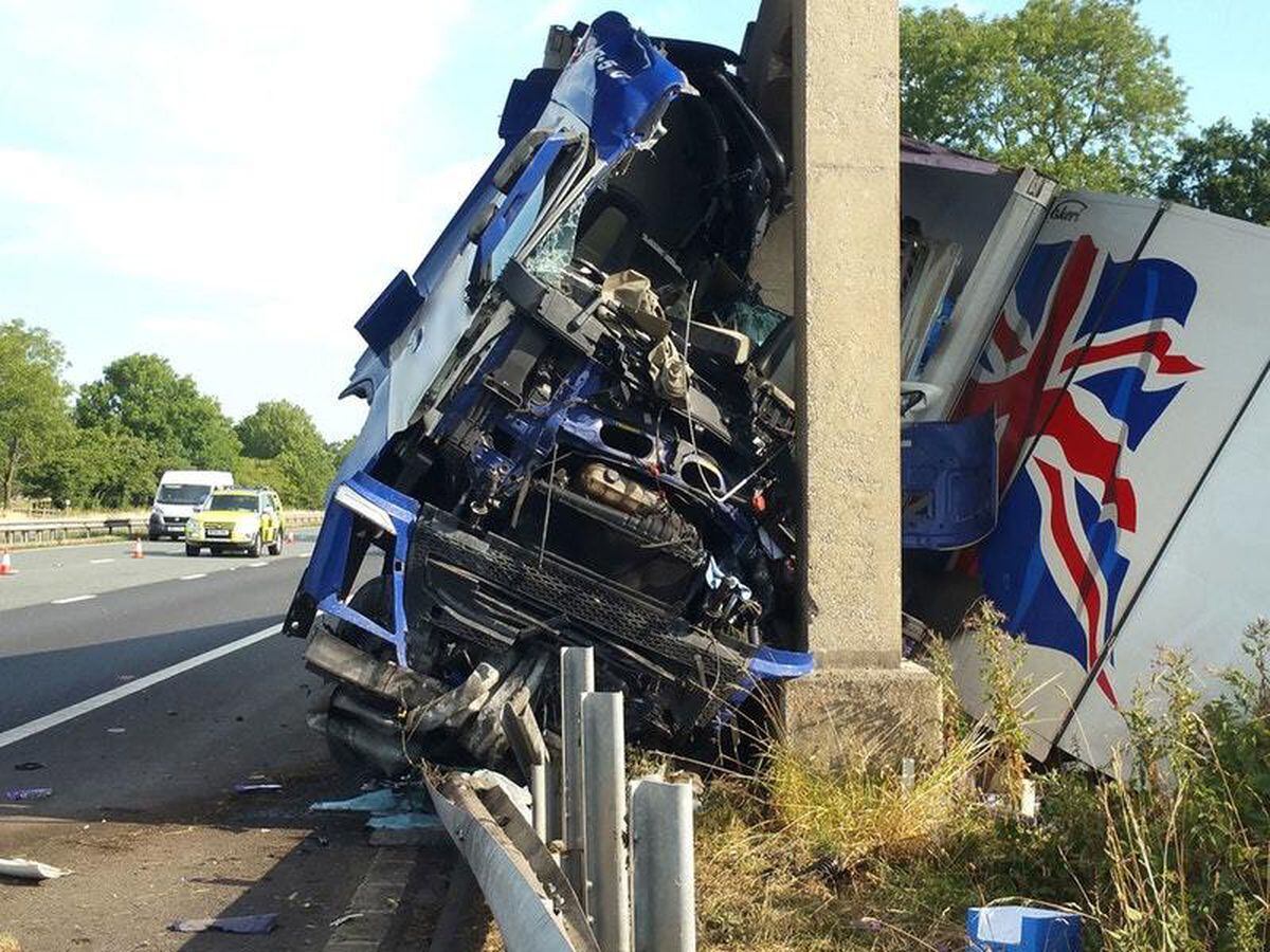 Motorists Face Long Delays After Lorry Crashes Into Bridge Over M6 ...