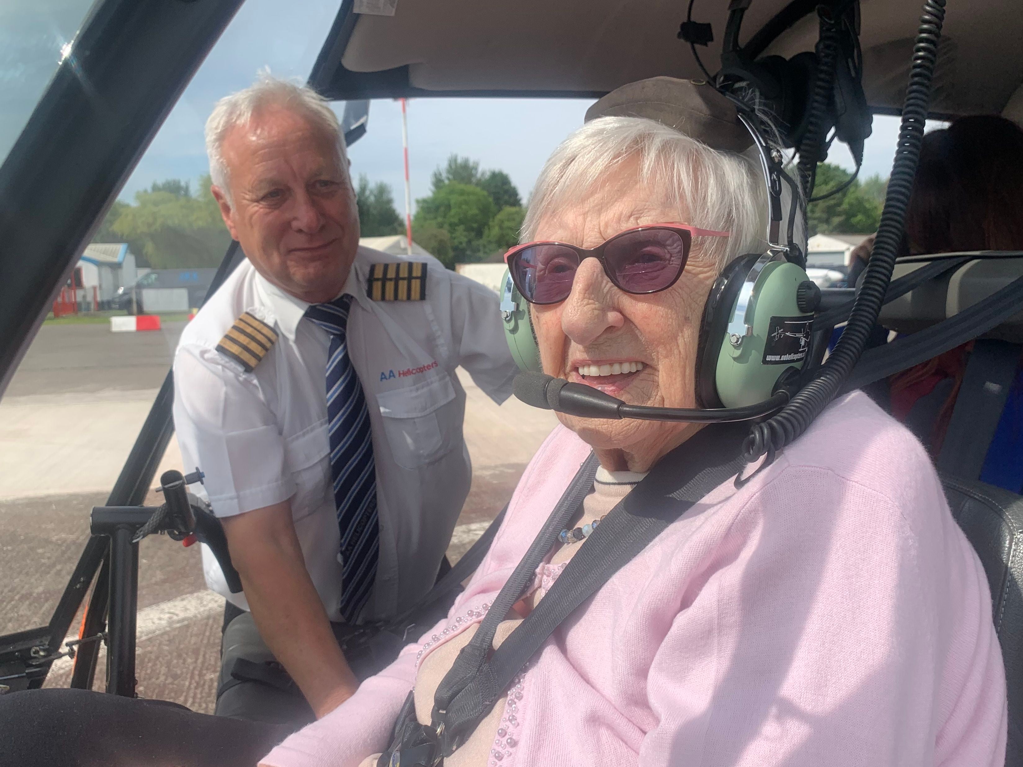 Watch: 'My dreams came true when I was surprised with a helicopter ride on my 97th birthday'