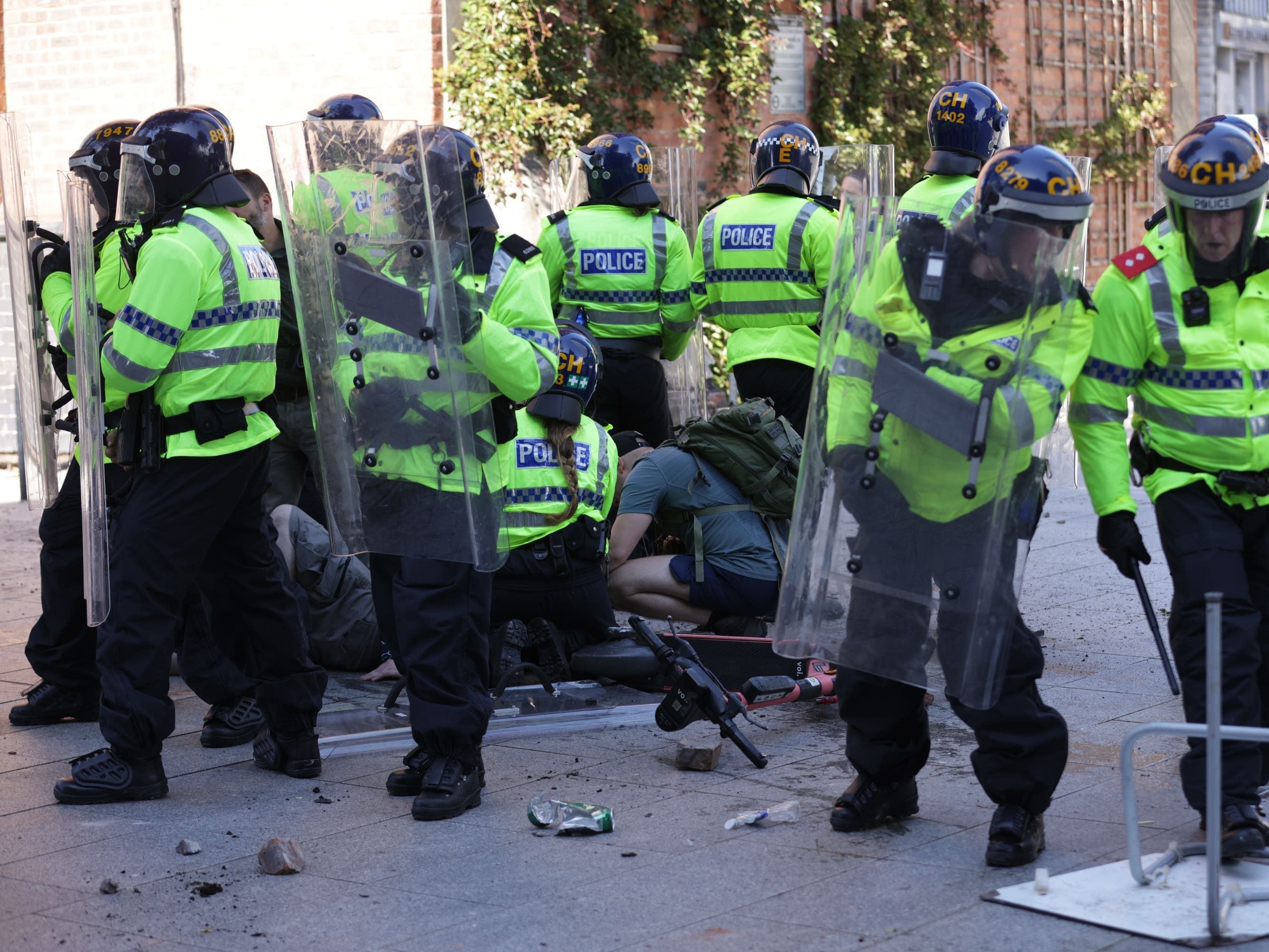 Violent protests see police officers injured as Prime Minister vows action