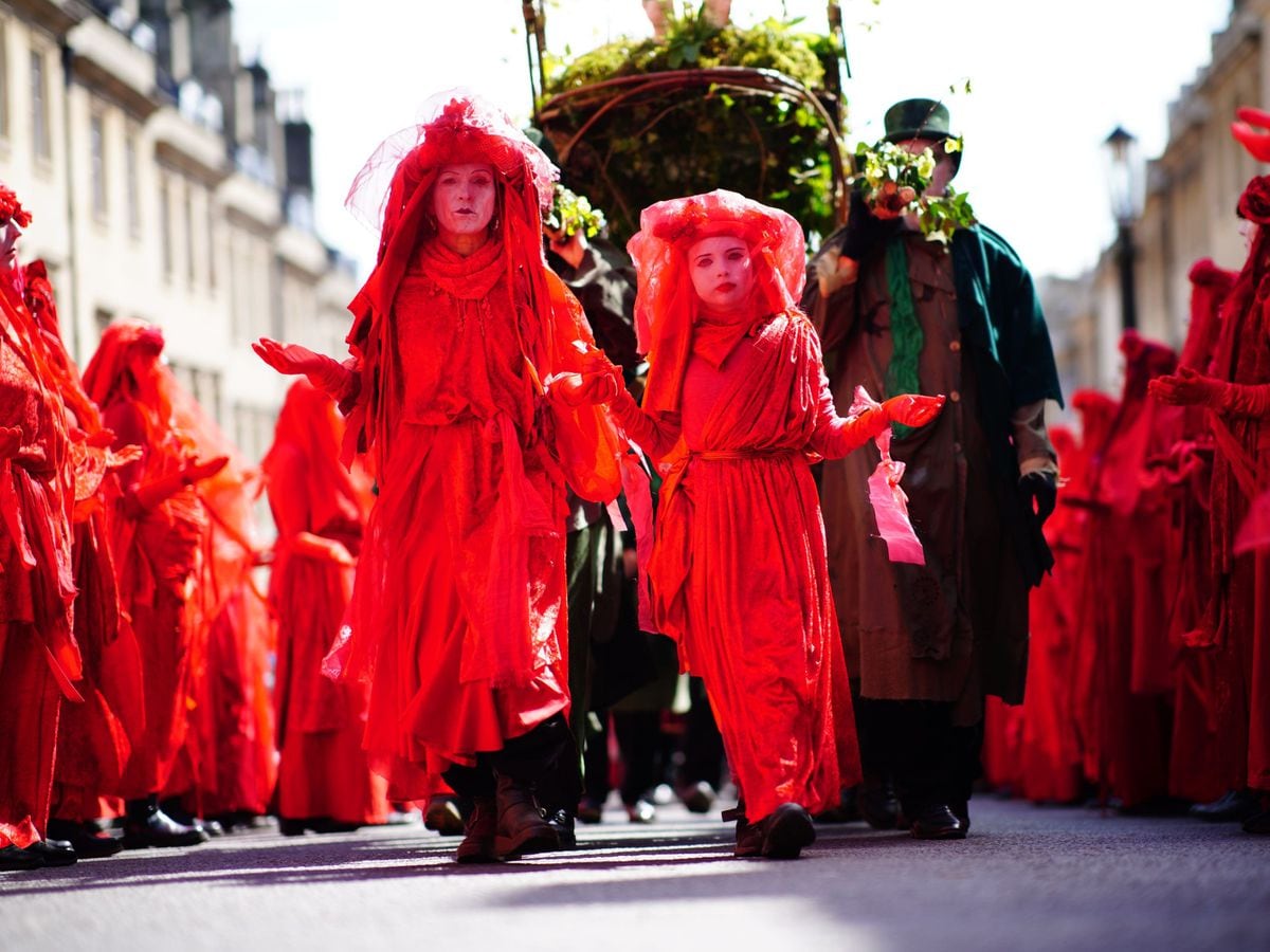 Chris Packham joins hundreds in ‘funeral procession’ for the natural world