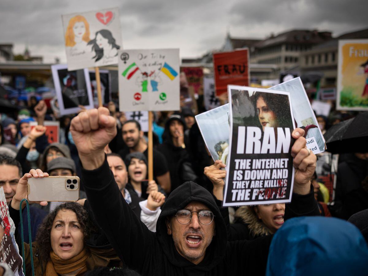 Iran protests in Switzerland