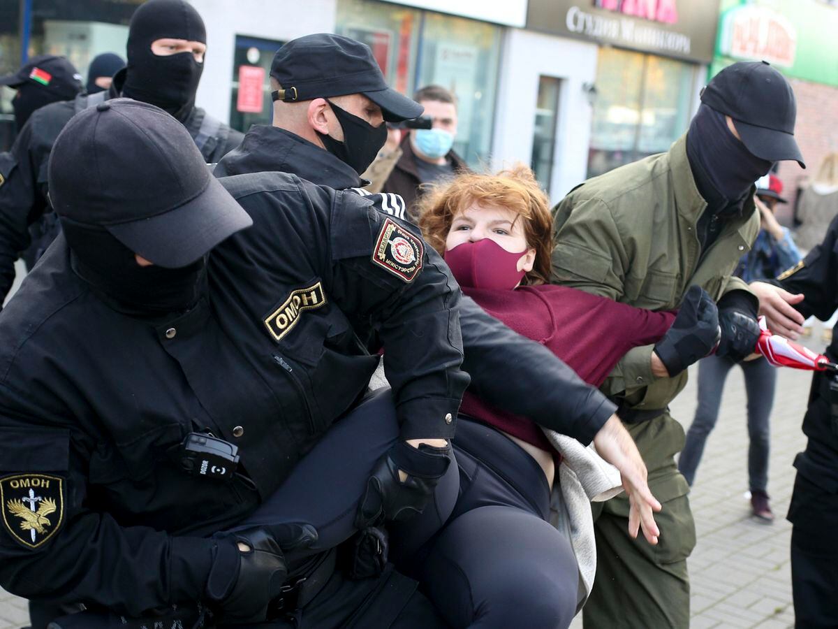 Belarusian Police Arrest 200 Women At Opposition Protest | Express & Star