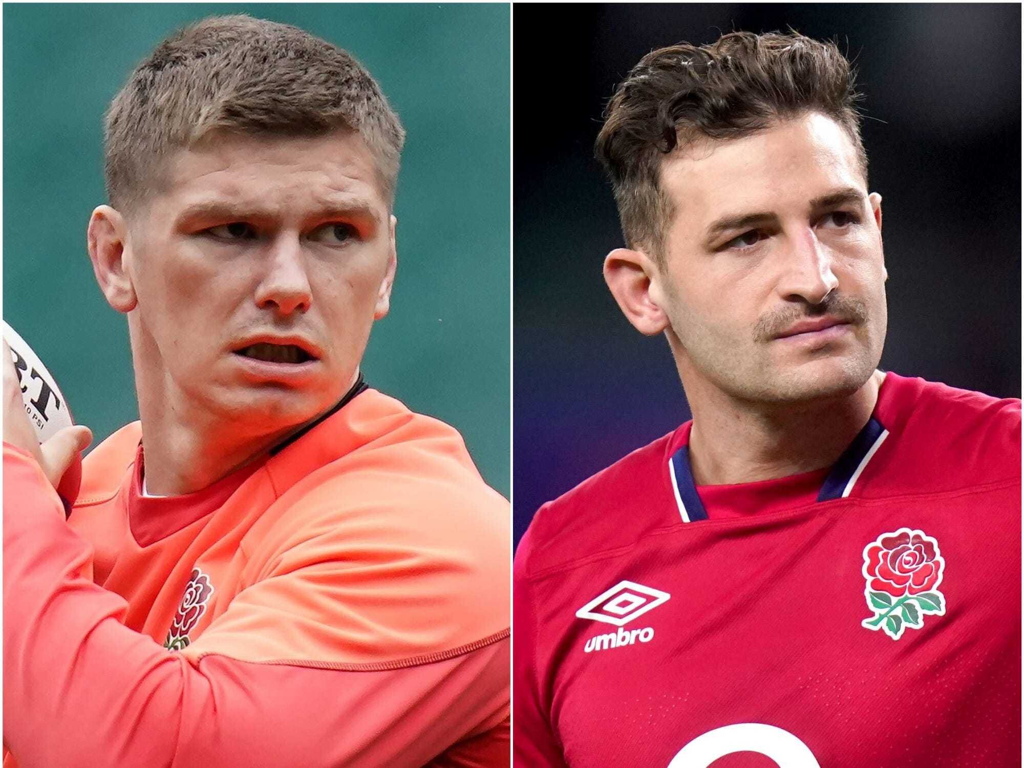 Owen Farrell and Jonny May link up with England squad