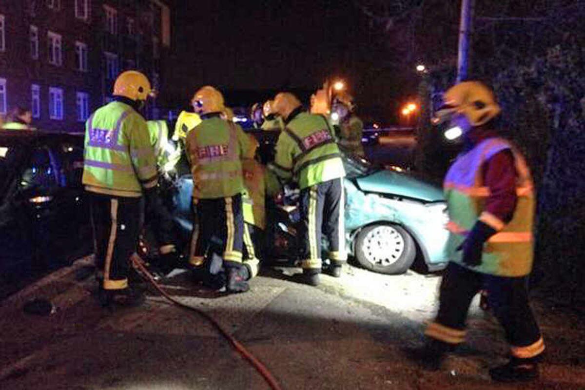 Three Hurt In Two-car Bilston Smash | Express & Star