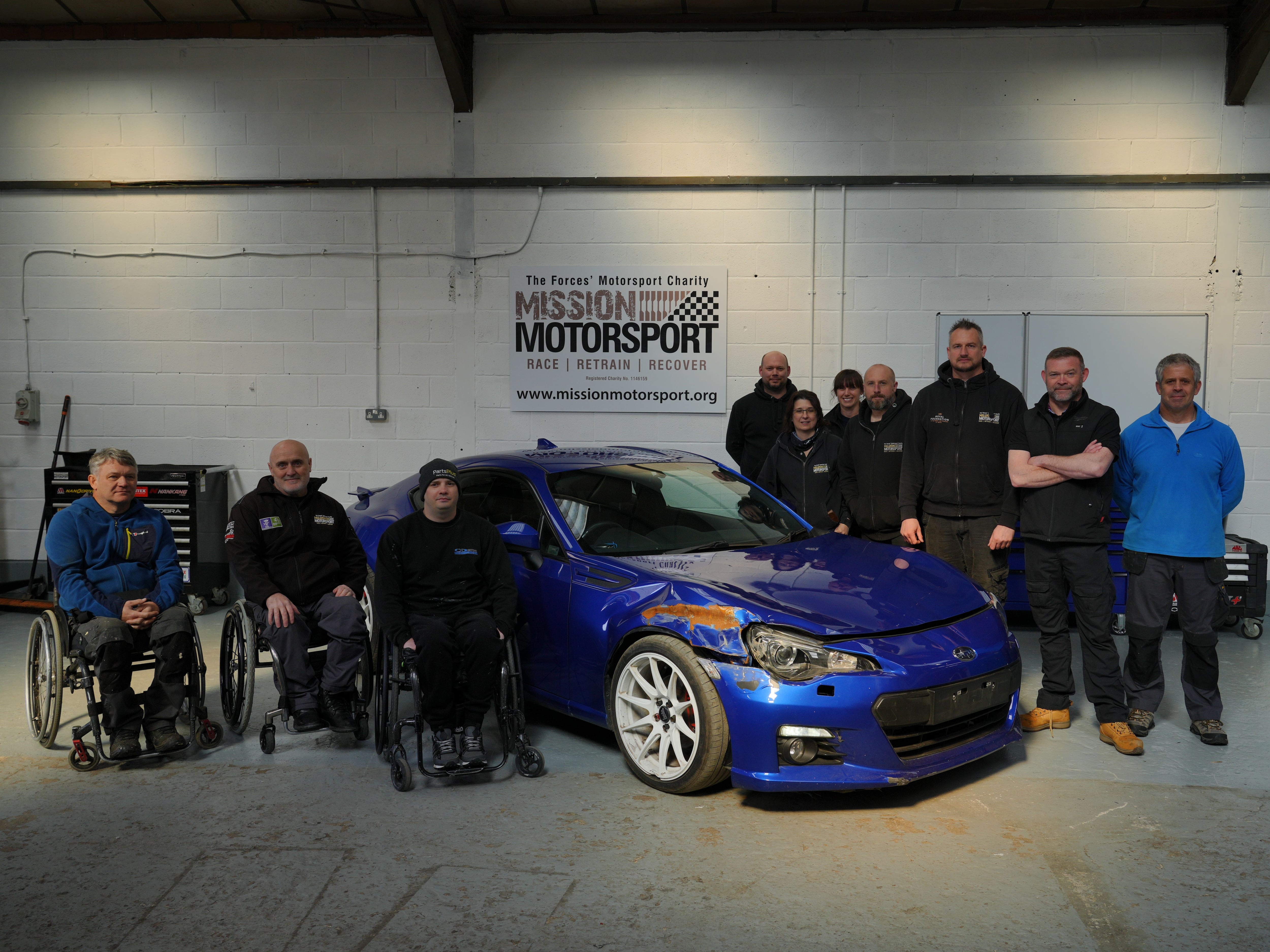 Forces charity set to repair and race written-off Subaru BRZ at upcoming Remembrance Day event