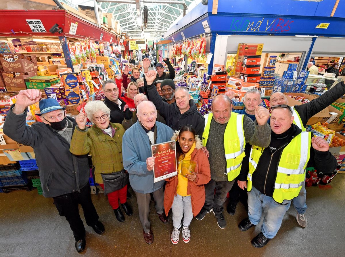 traders-at-brierley-hill-market-hall-celebrate-award-express-star