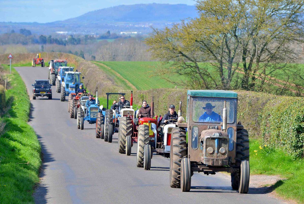Top turnout for charity tractor run near Bridgnorth PICTURES and