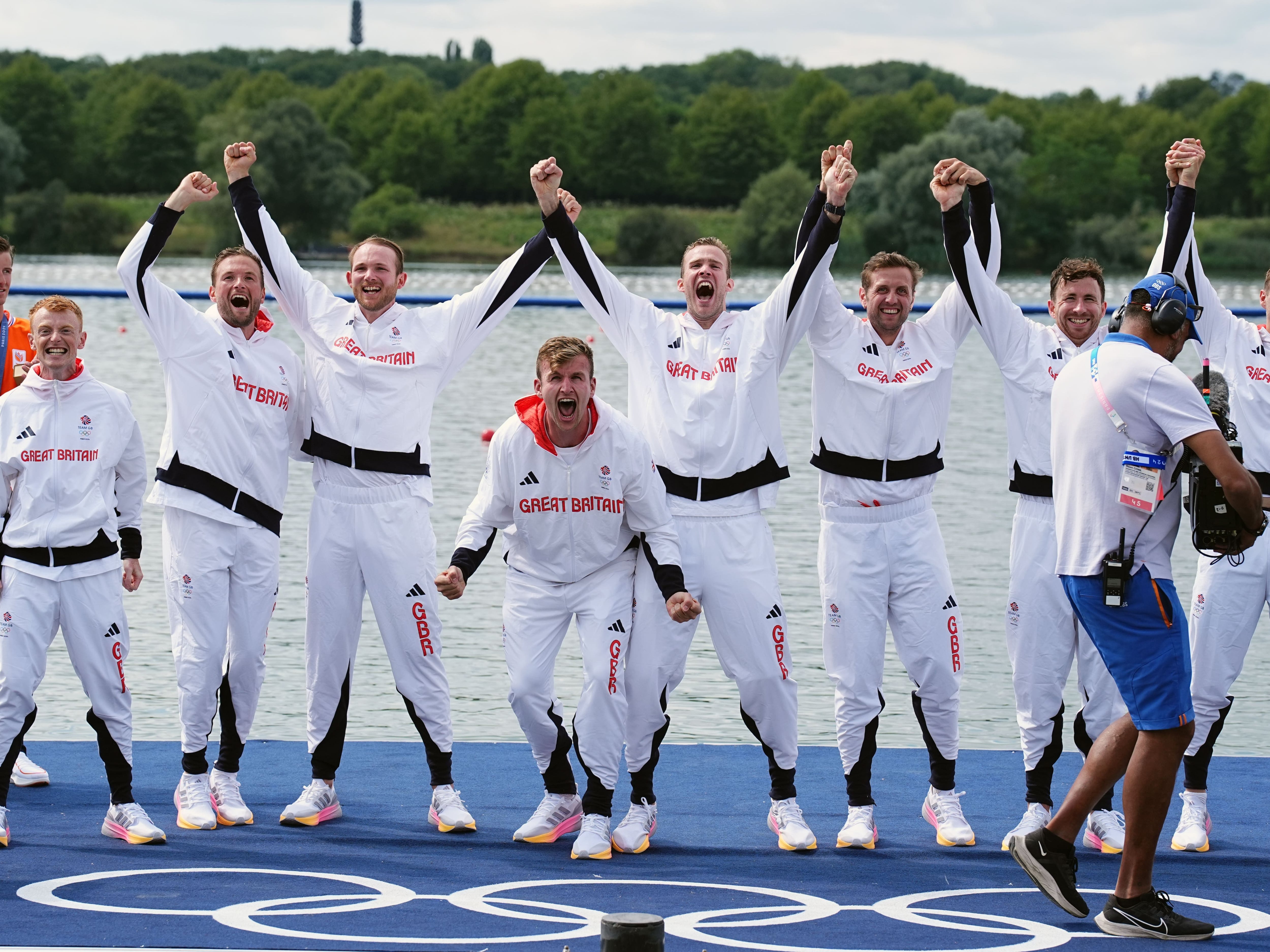 Rowing men’s eight lead the way with gold as GB win six medals on day eight