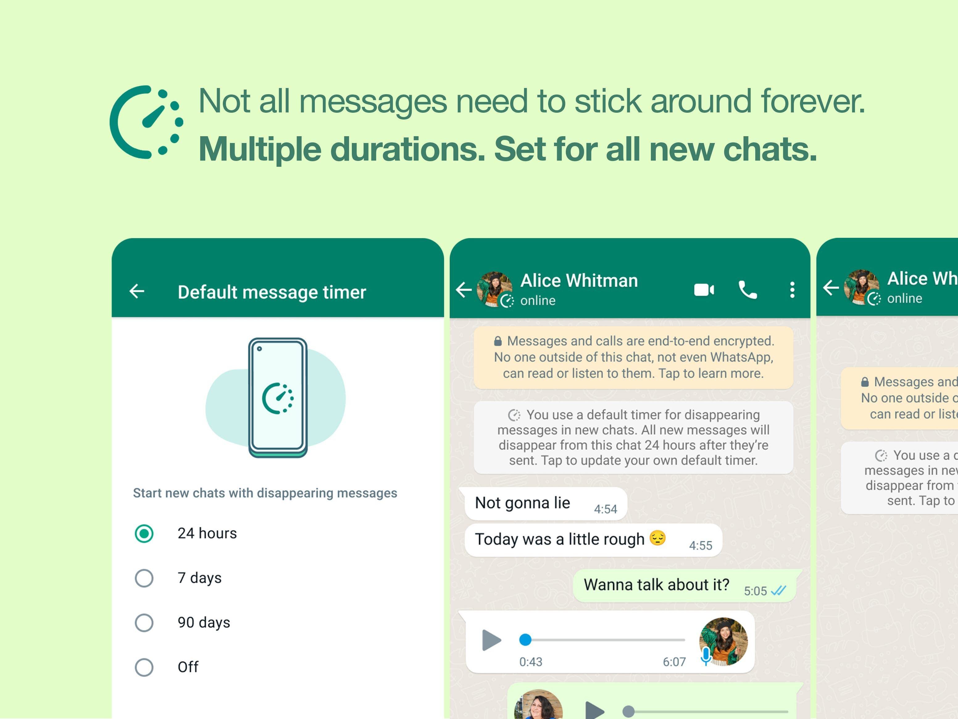 WhatsApp expands disappearing messages tool