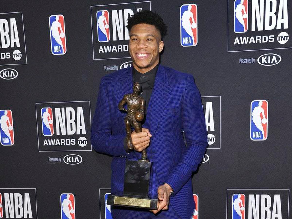 Emotional Giannis Antetokounmpo named NBA Most Valuable Player