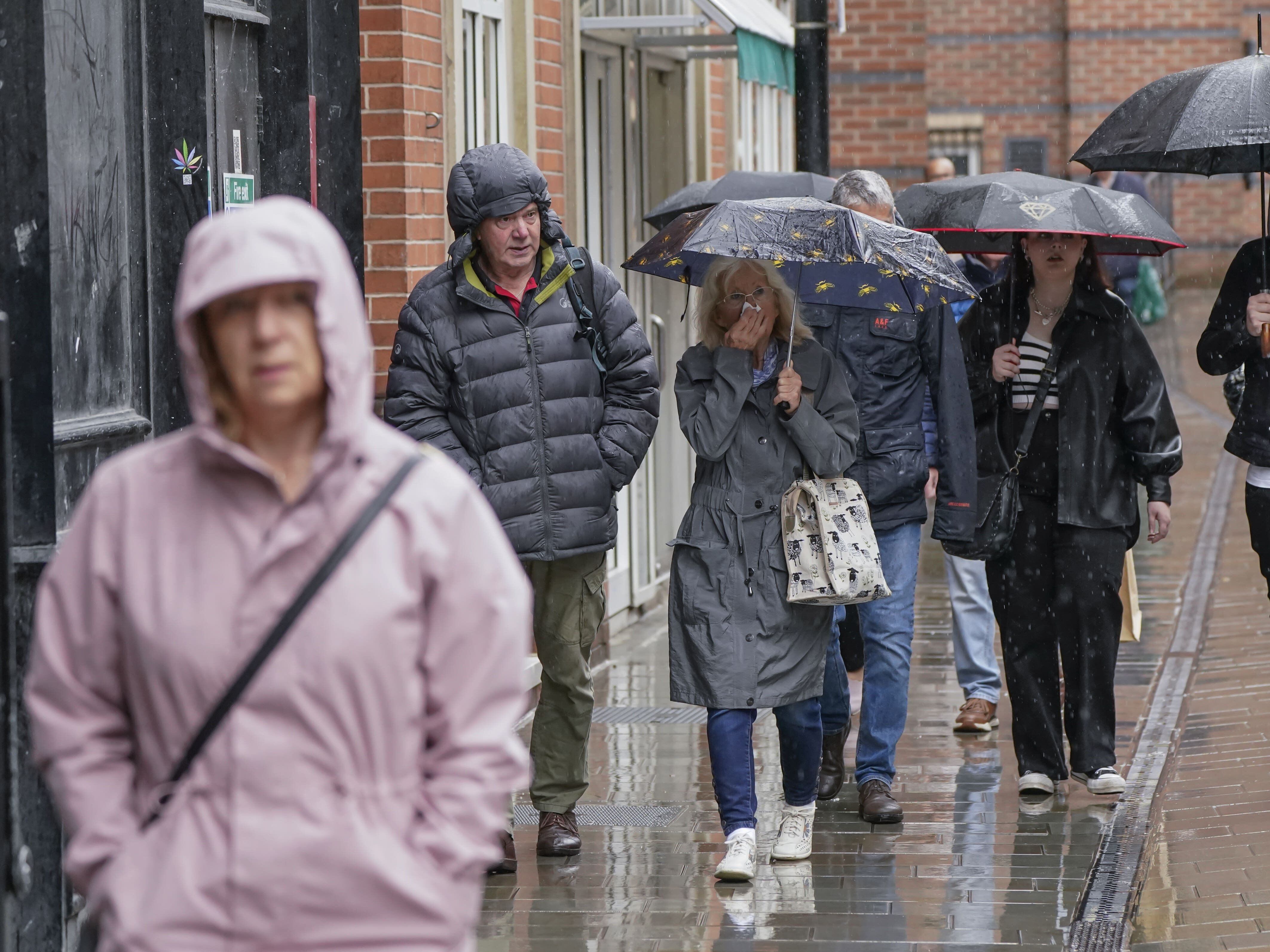 Thundery showers to hit parts of UK amid wet start to summer