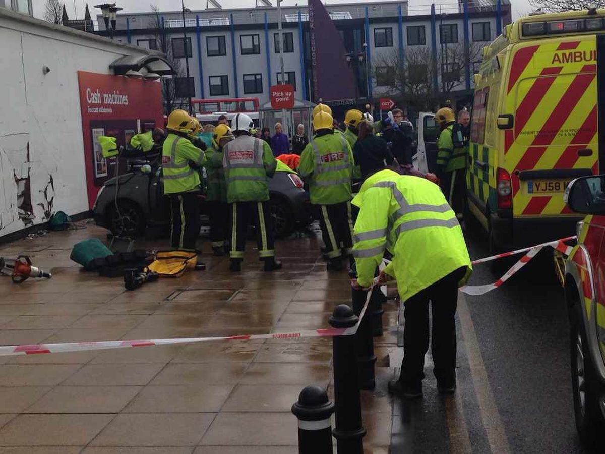 Woman, 83, injured as car hits wall at Oldbury Sainsbury's | Express & Star