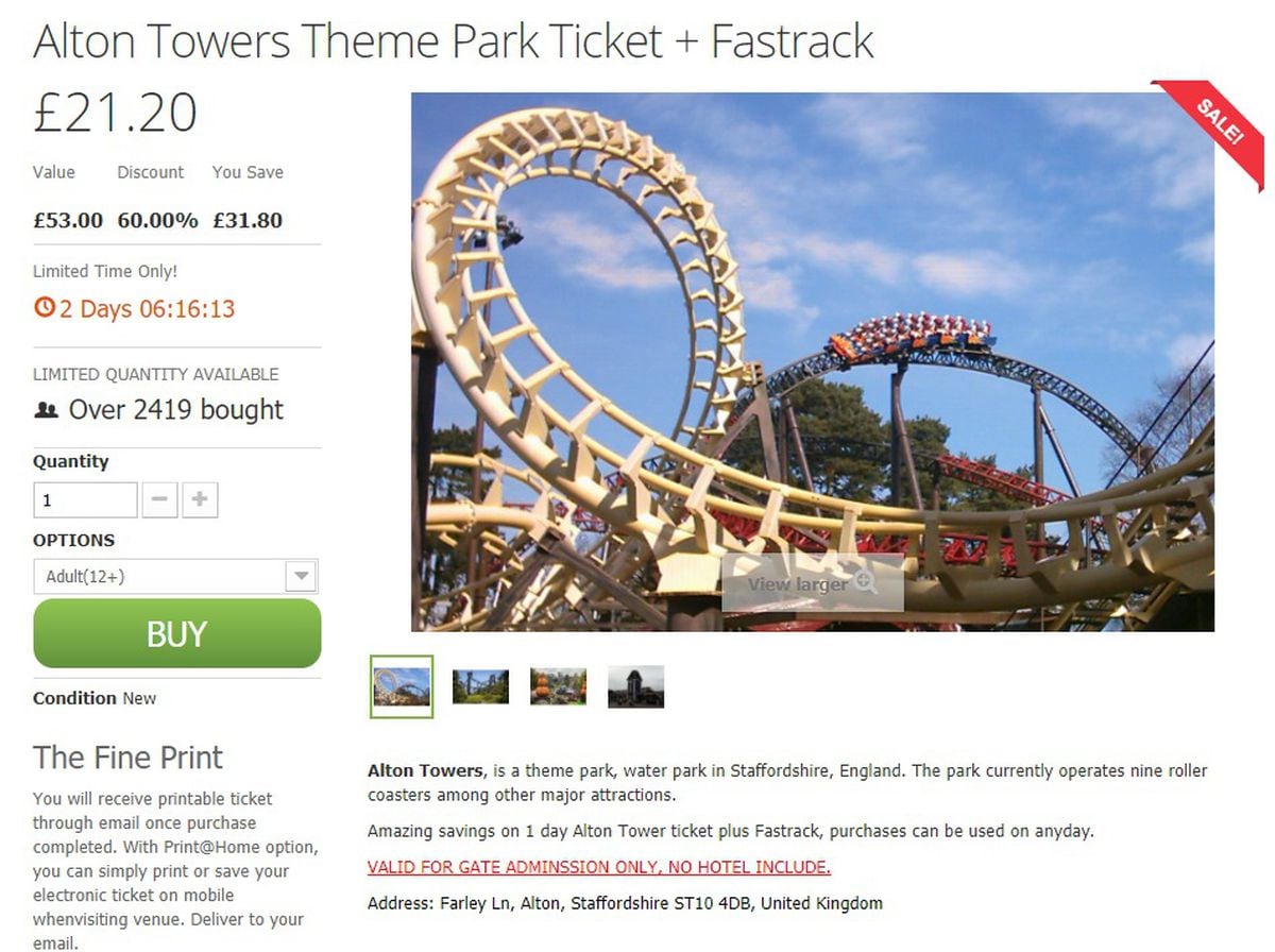 Alton towers презентация