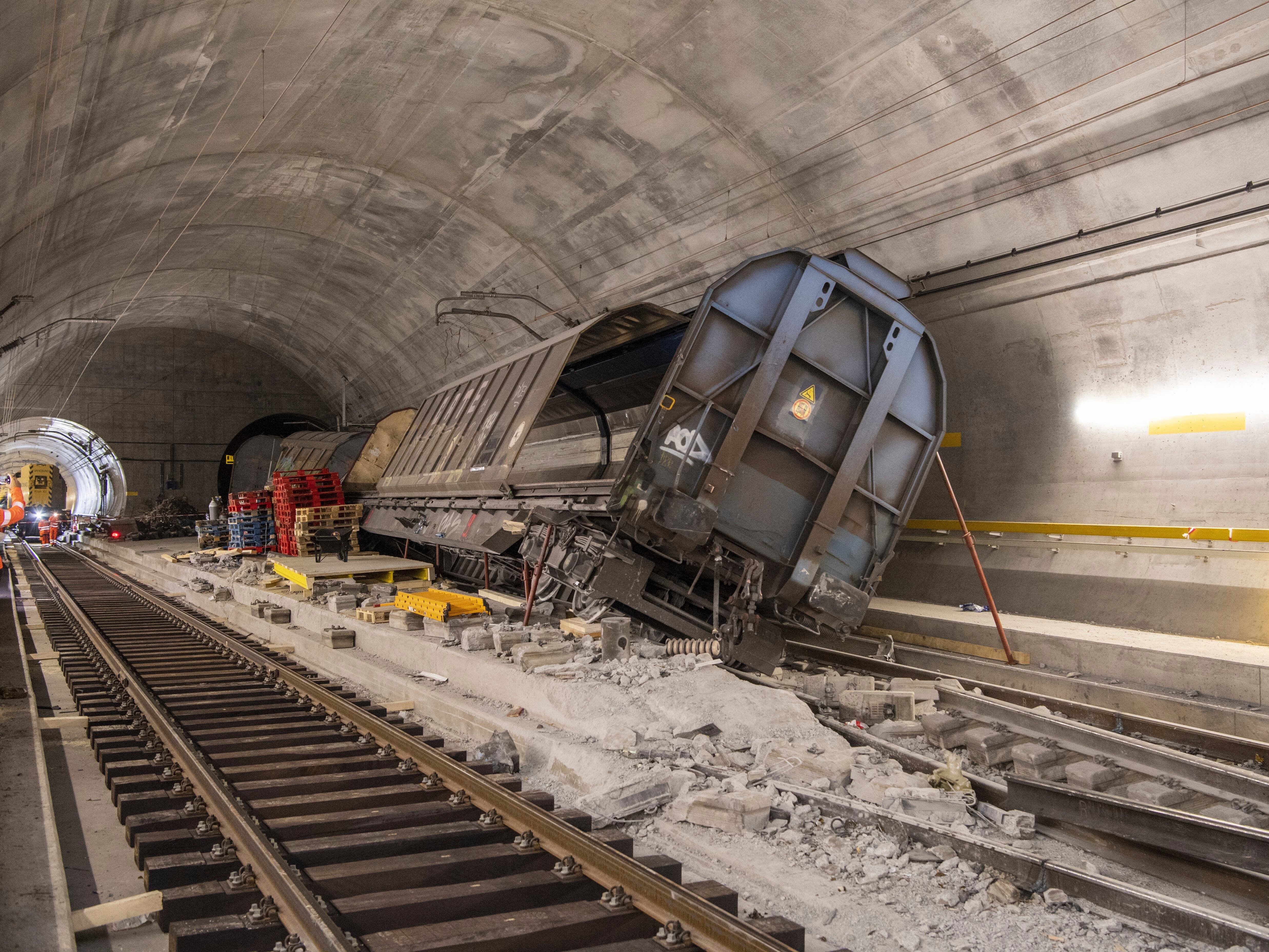 Key Swiss rail tunnel damaged by derailment will not fully reopen for months