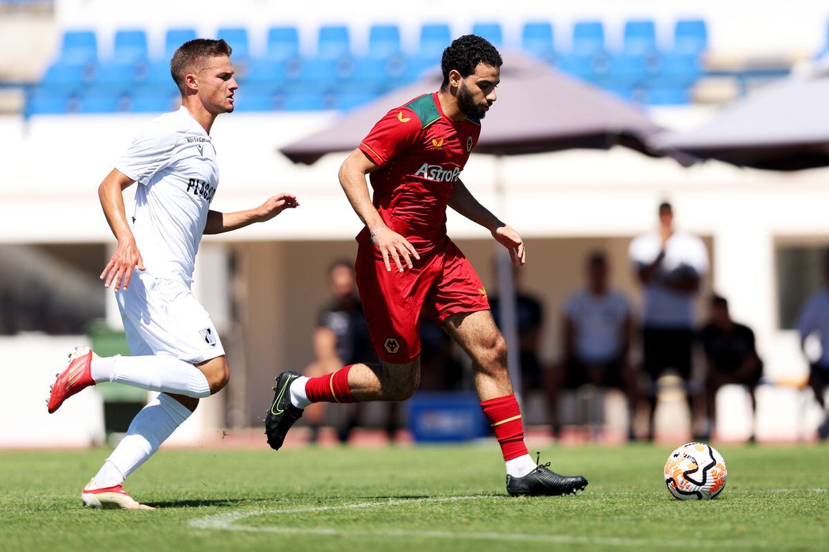 Rayan Ait-Nouri in the ball during the pre-season outing (Getty)