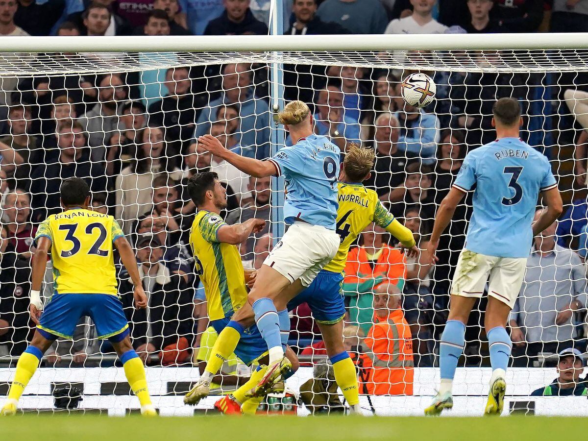 Another Hat-trick For Erling Haaland As Man City Put Six Past ...