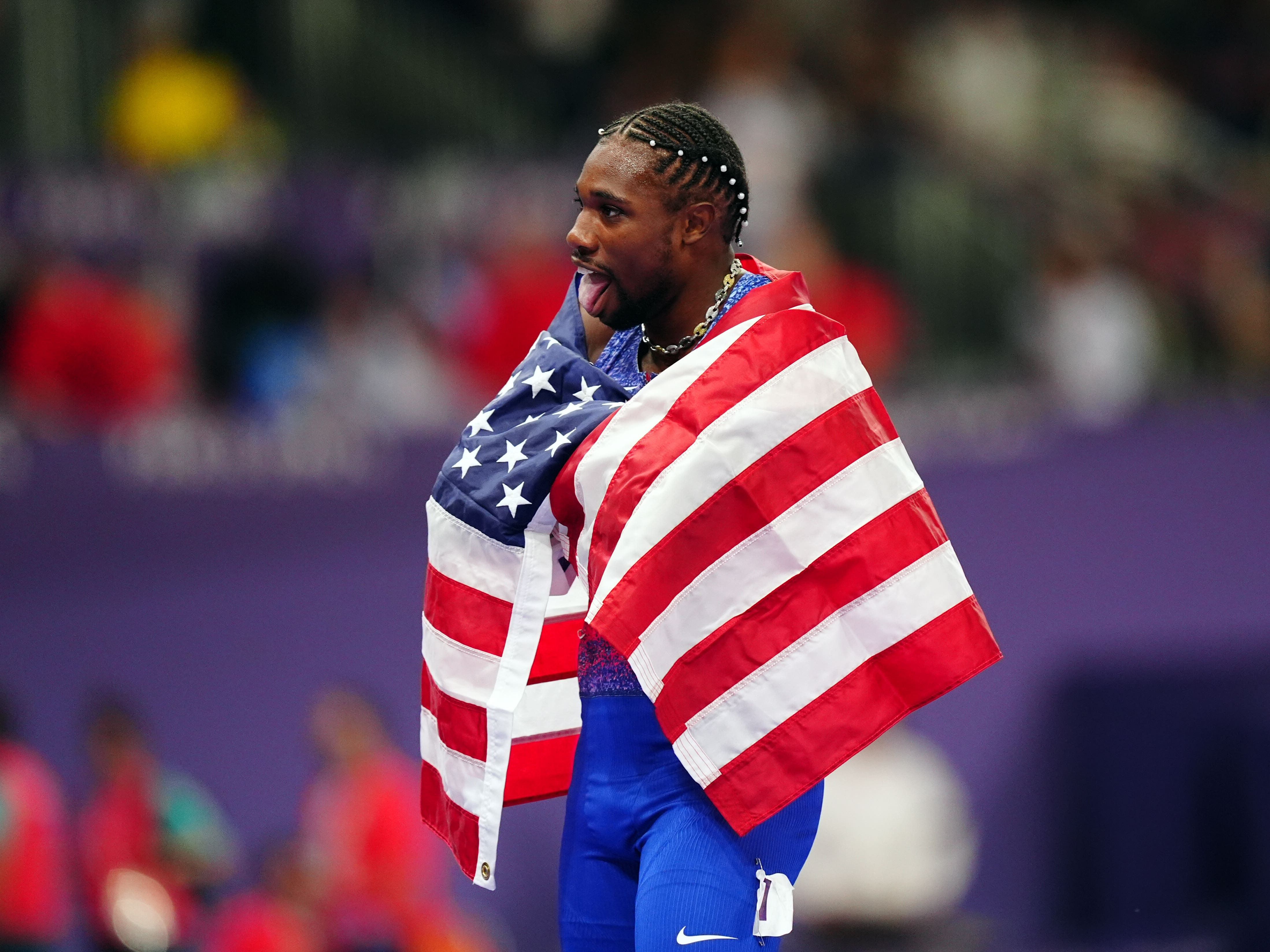 Noah Lyles edges out Jamaican Kishane Thompson to win men’s 100 metres title