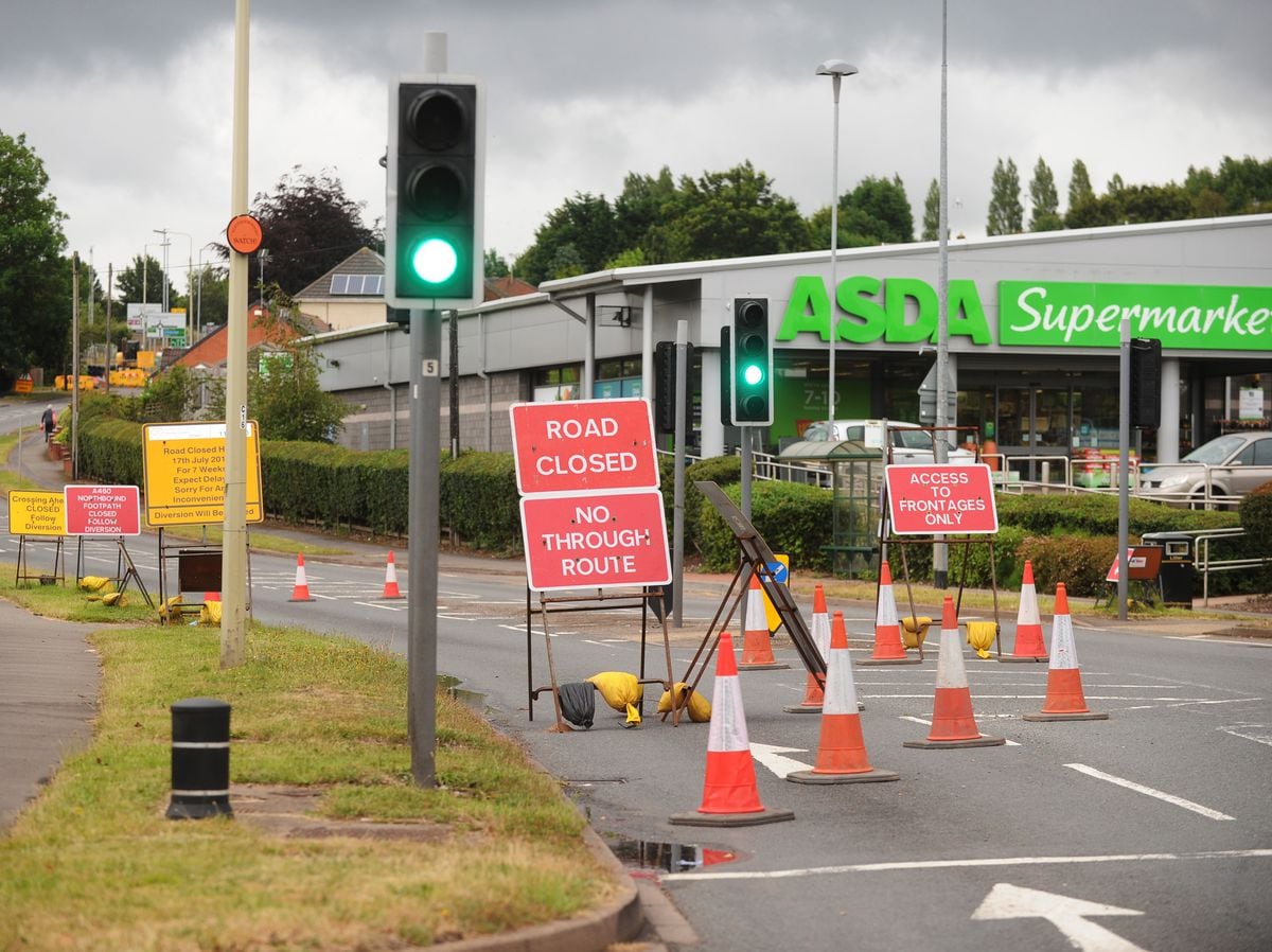 Cannock road closed for six weeks as designer outlet work