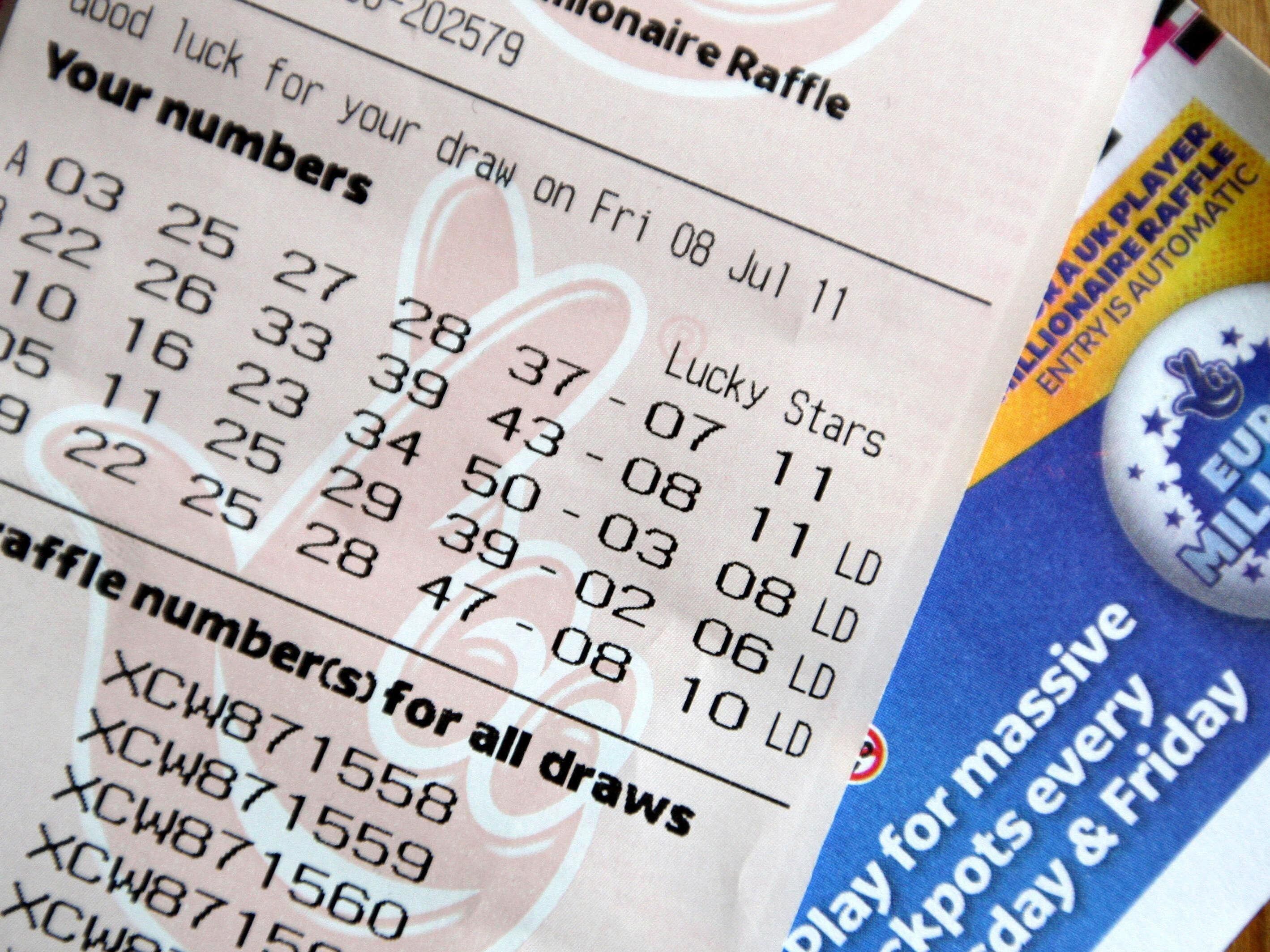 Claim received for Friday’s £33 million EuroMillions jackpot