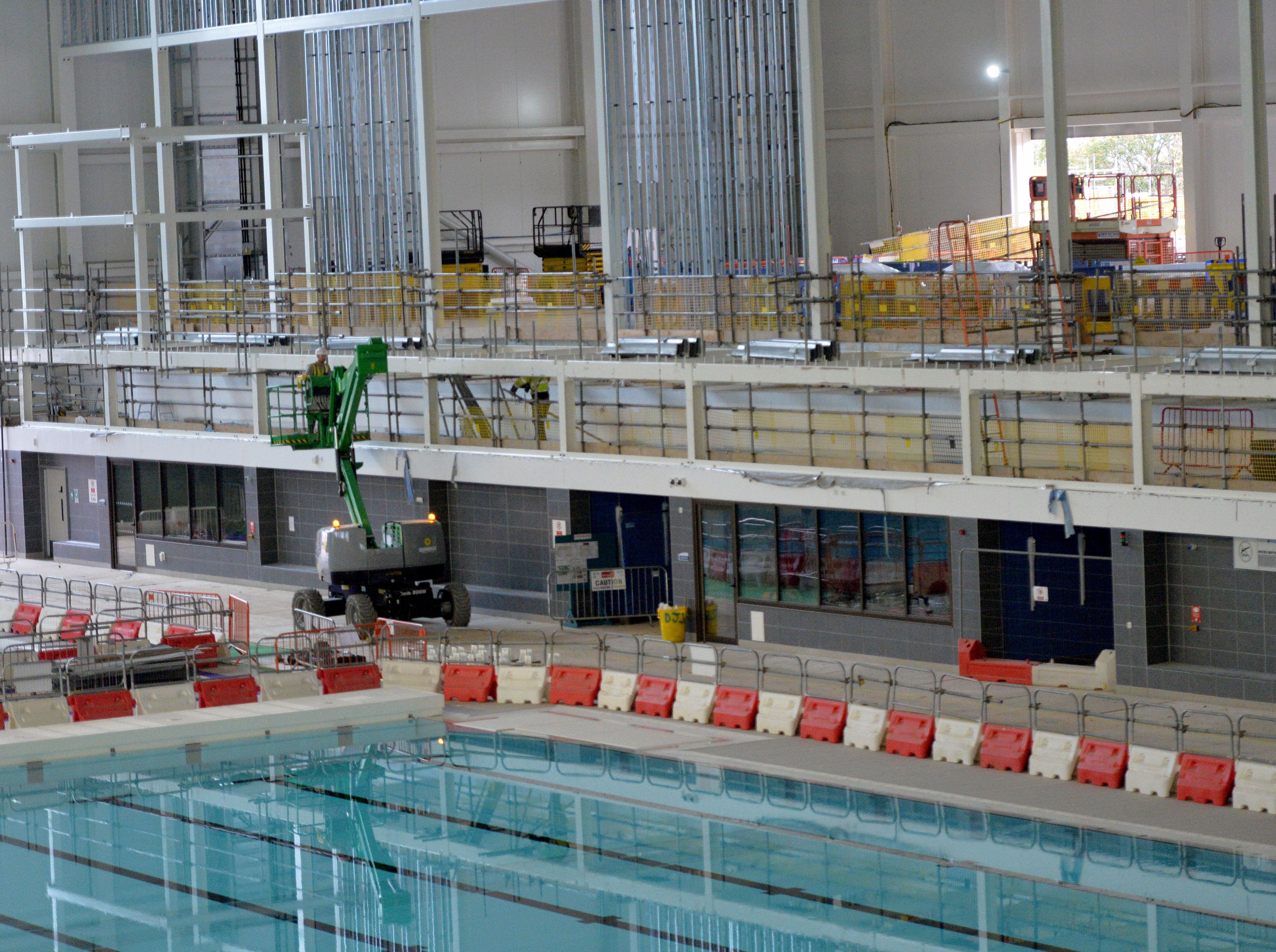 Transformation of Aquatics Centre begins to take shape