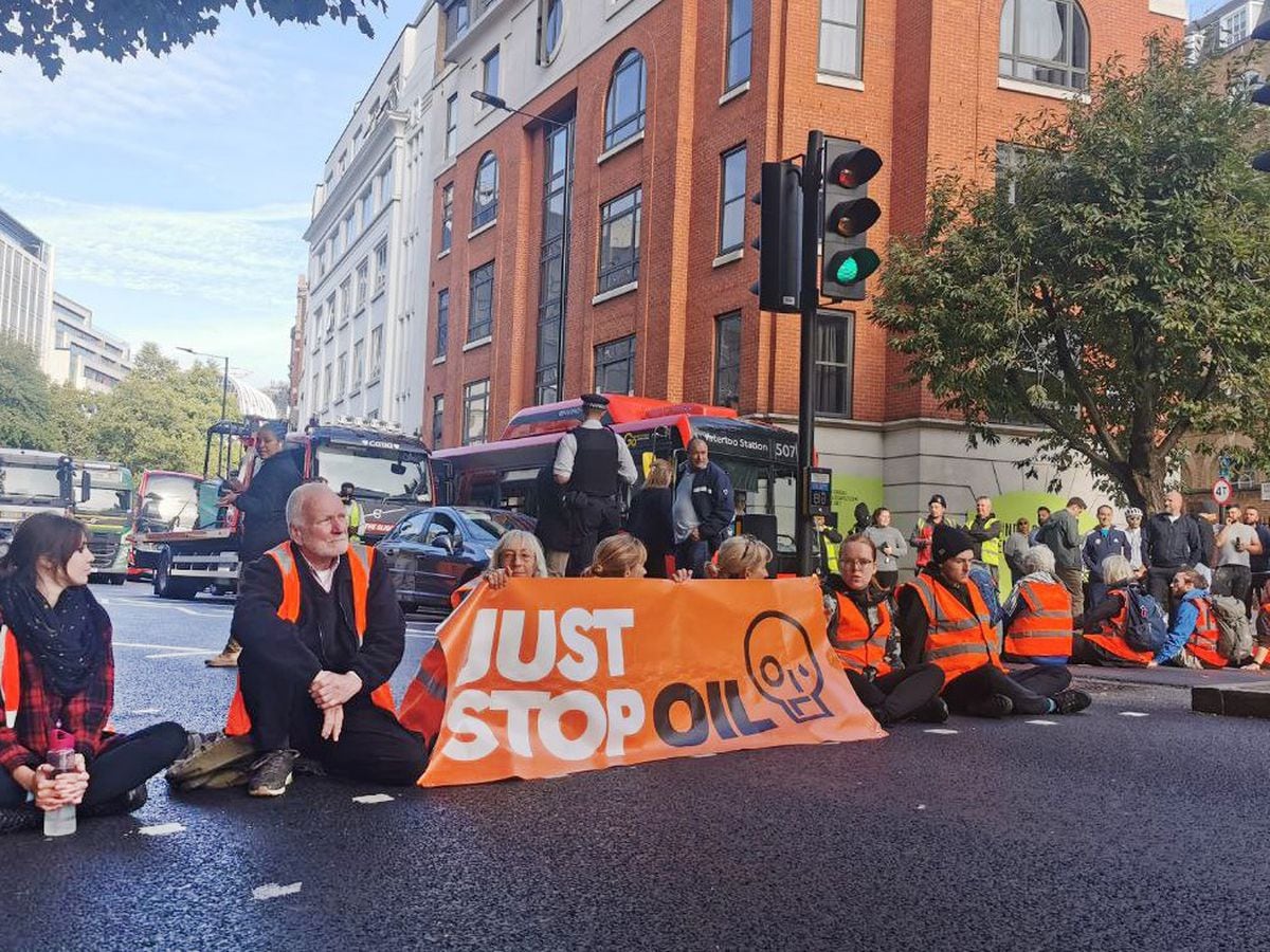 just-stop-oil-block-roads-around-westminster-for-seventh-day-express