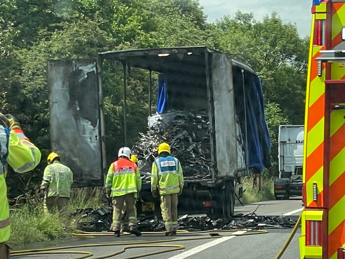 Lorry Loaded With Lithium Batteries Bursts Into Flames On M6 Causing ...