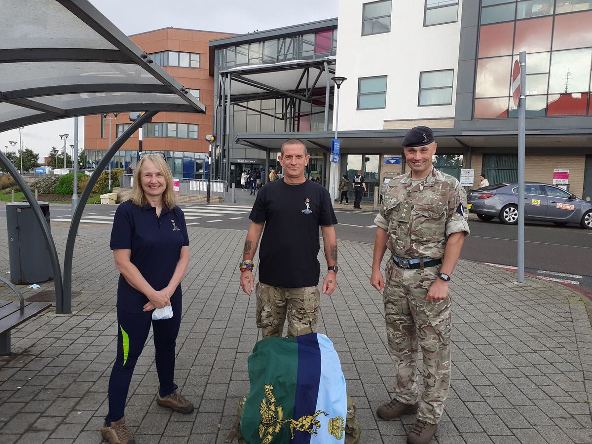 Staffordshire soldier ignores injury to walk from Walsall to London in ...