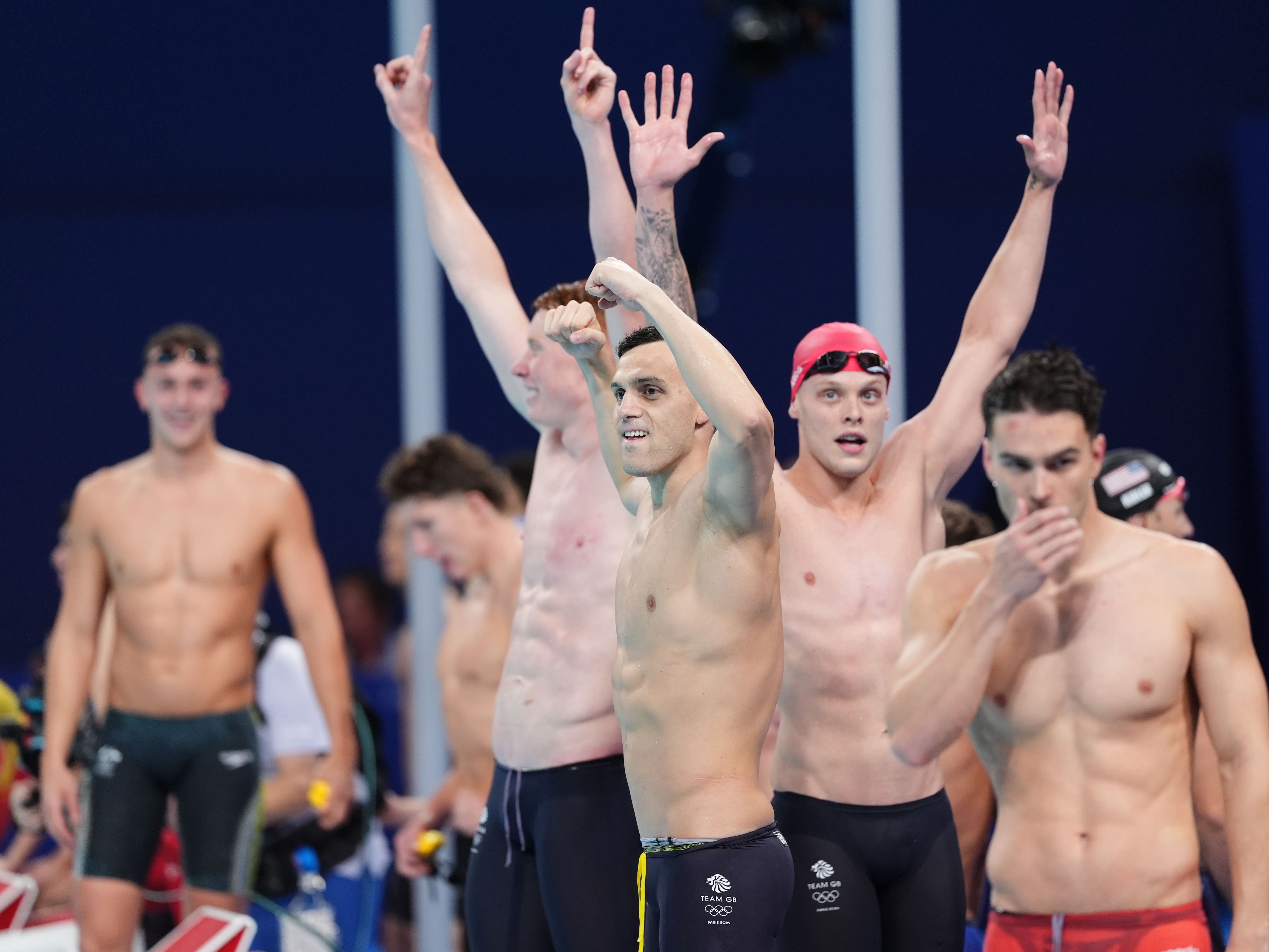 Great Britain quartet retain 4x200m relay title to give GB first Paris pool gold