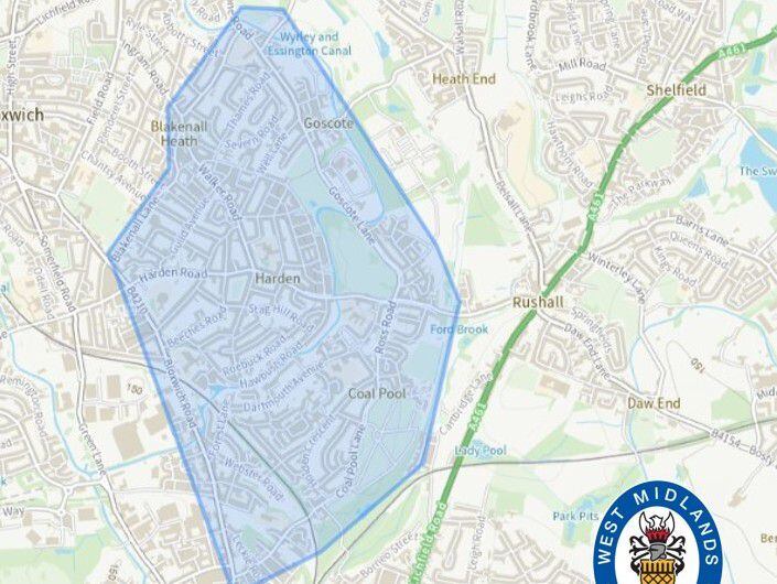 48-dispersal order put in place in Walsall after police cars 'pelted with bricks'