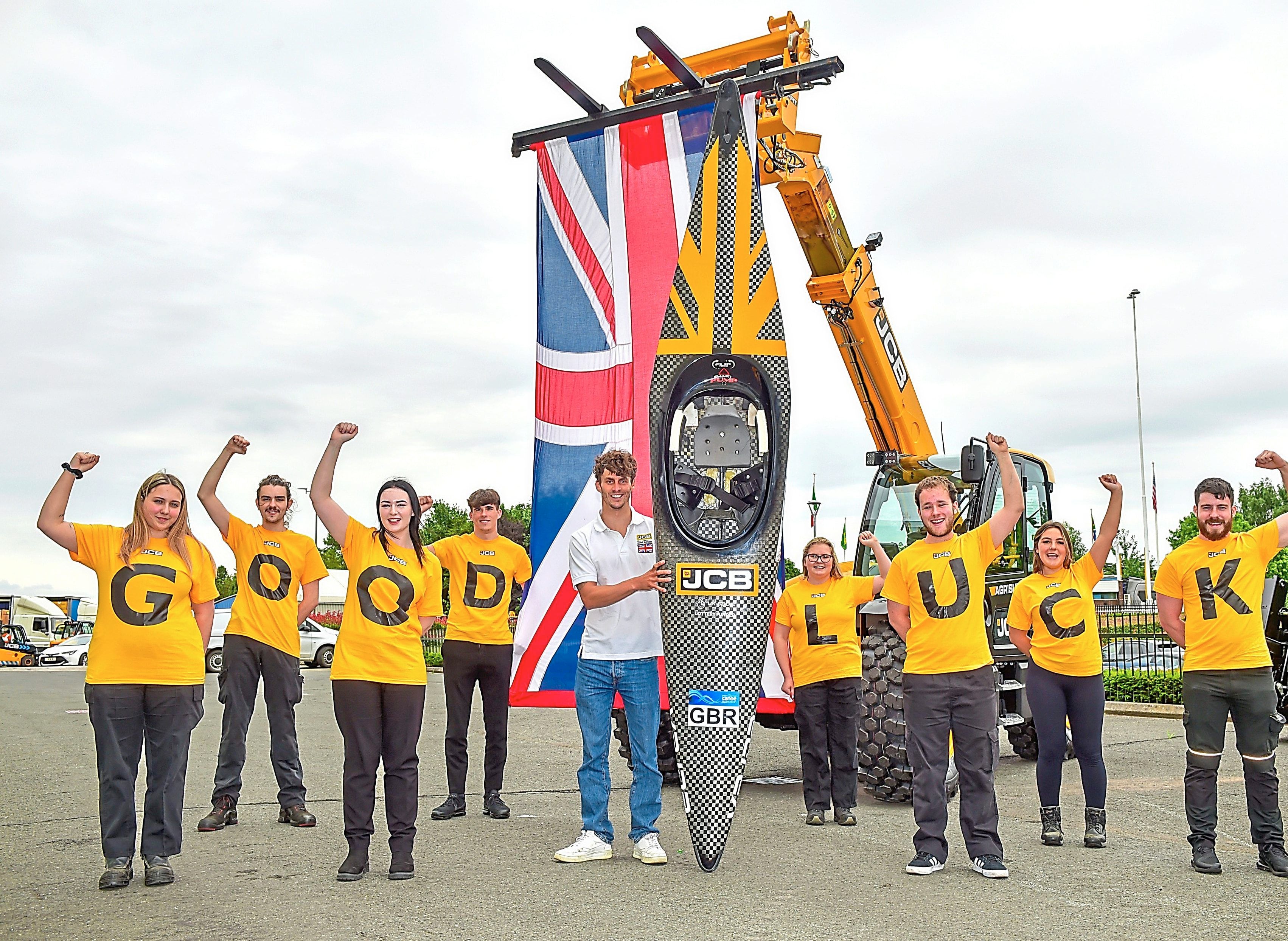 Staff dig in to give Adam Burgess Olympics send-off
