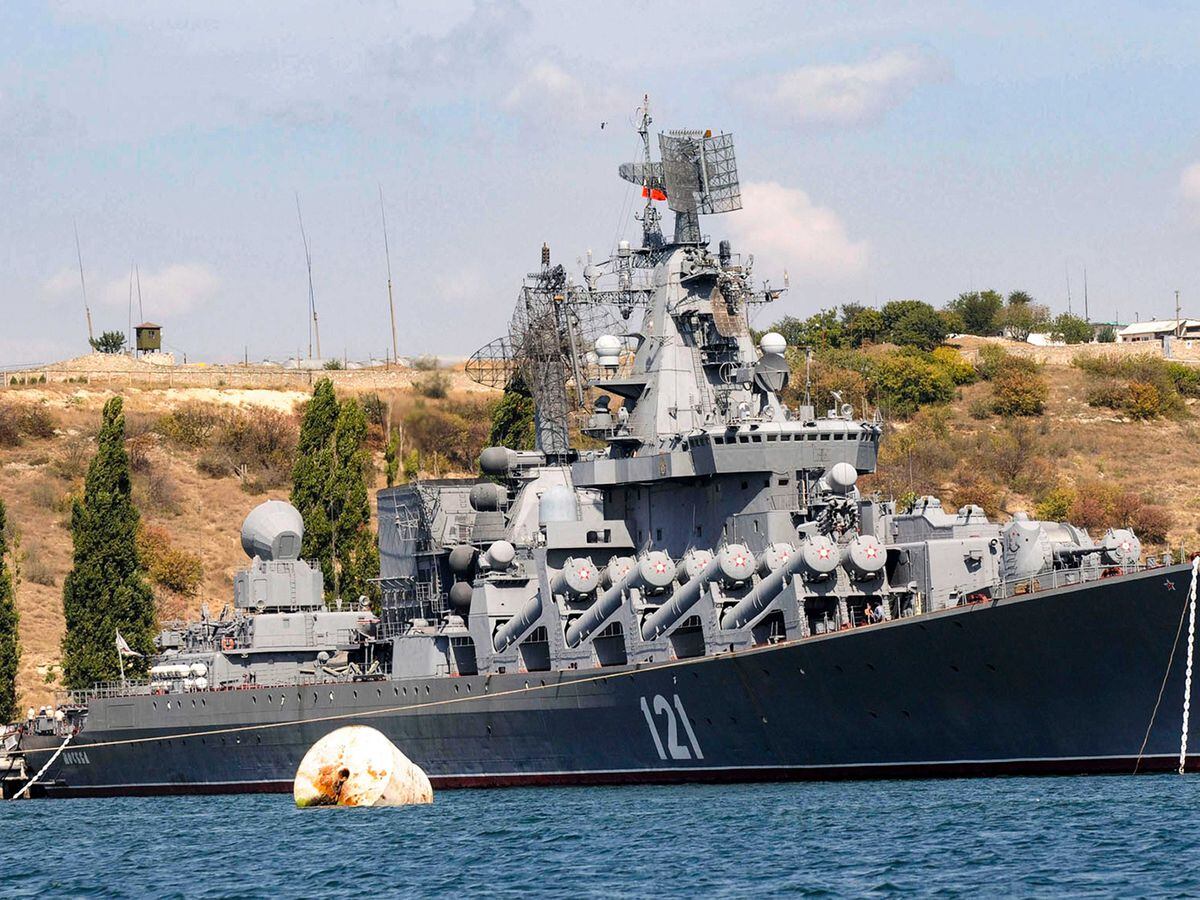 Blow for Russian military as damaged Black Sea flagship sinks | Express ...