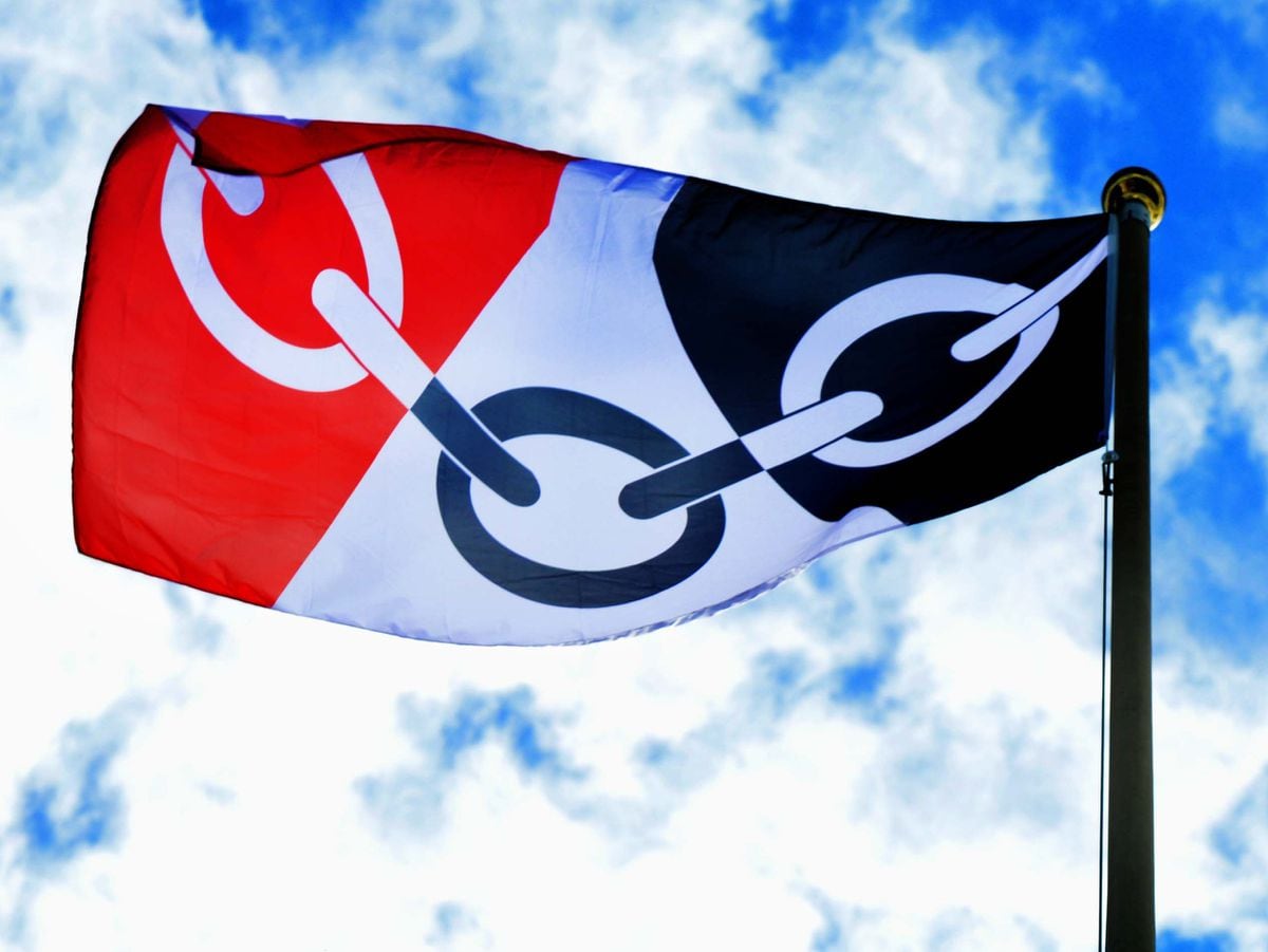 wolves black country flag