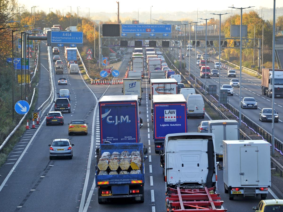 Closure of two lanes on M6 was down to pothole Express Star