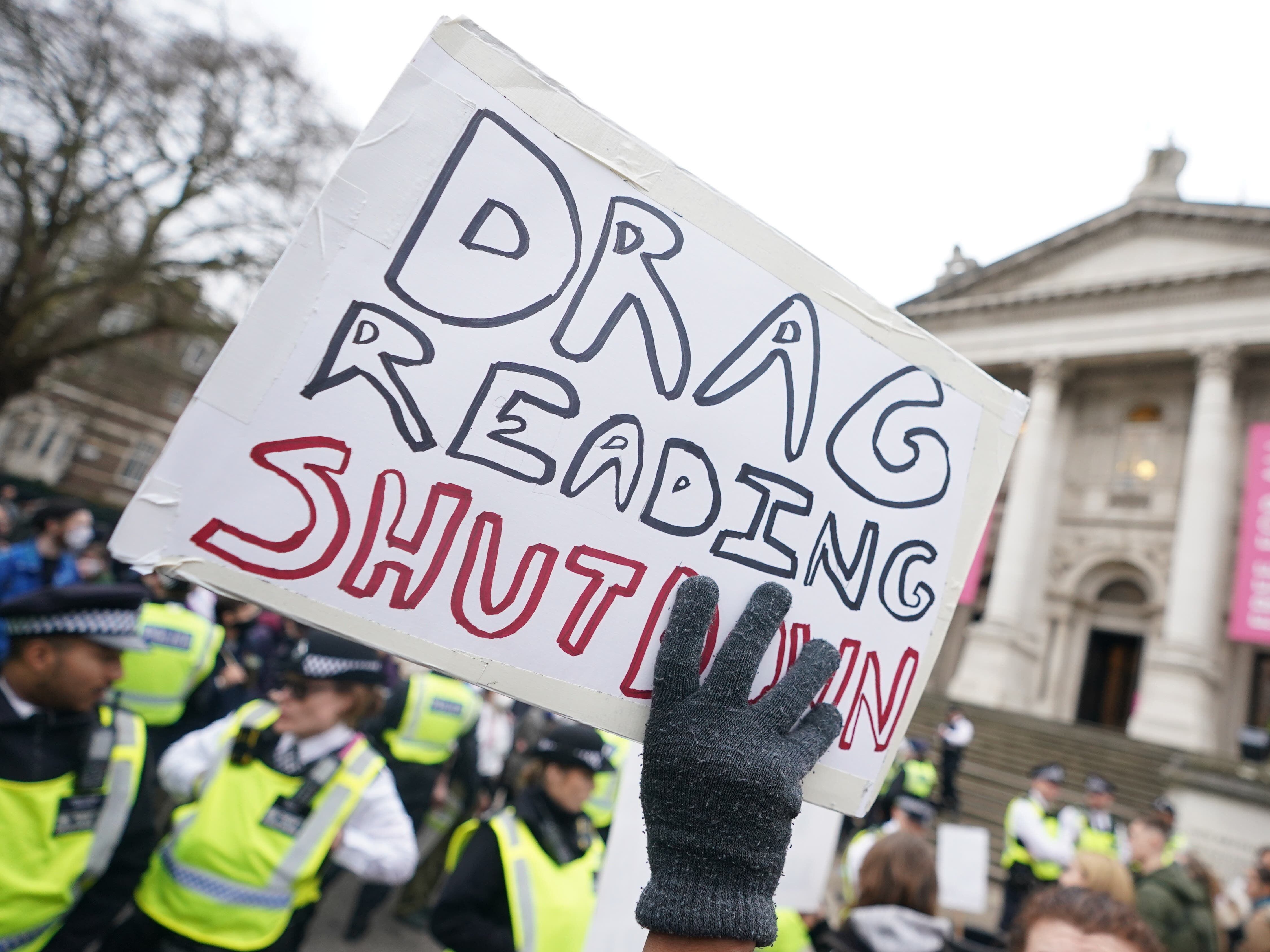 Man denies public order offence after Tate Britain drag queen story time protest