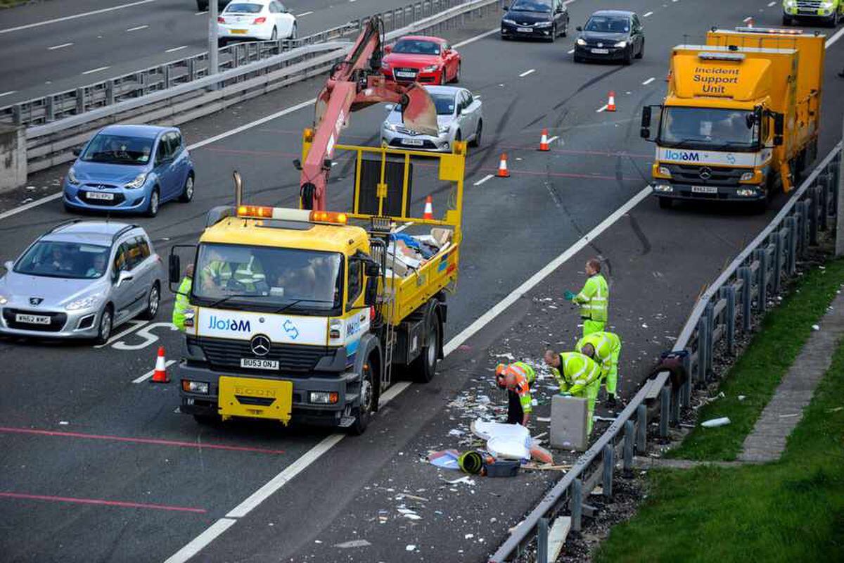 Motorists warned to avoid M6 Toll after caravan smash | Express & Star