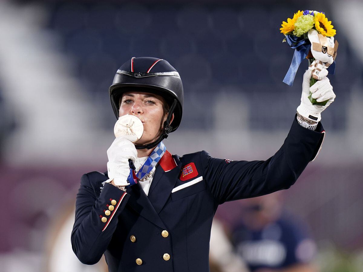 Charlotte Dujardin makes history with sixth podium British medallists