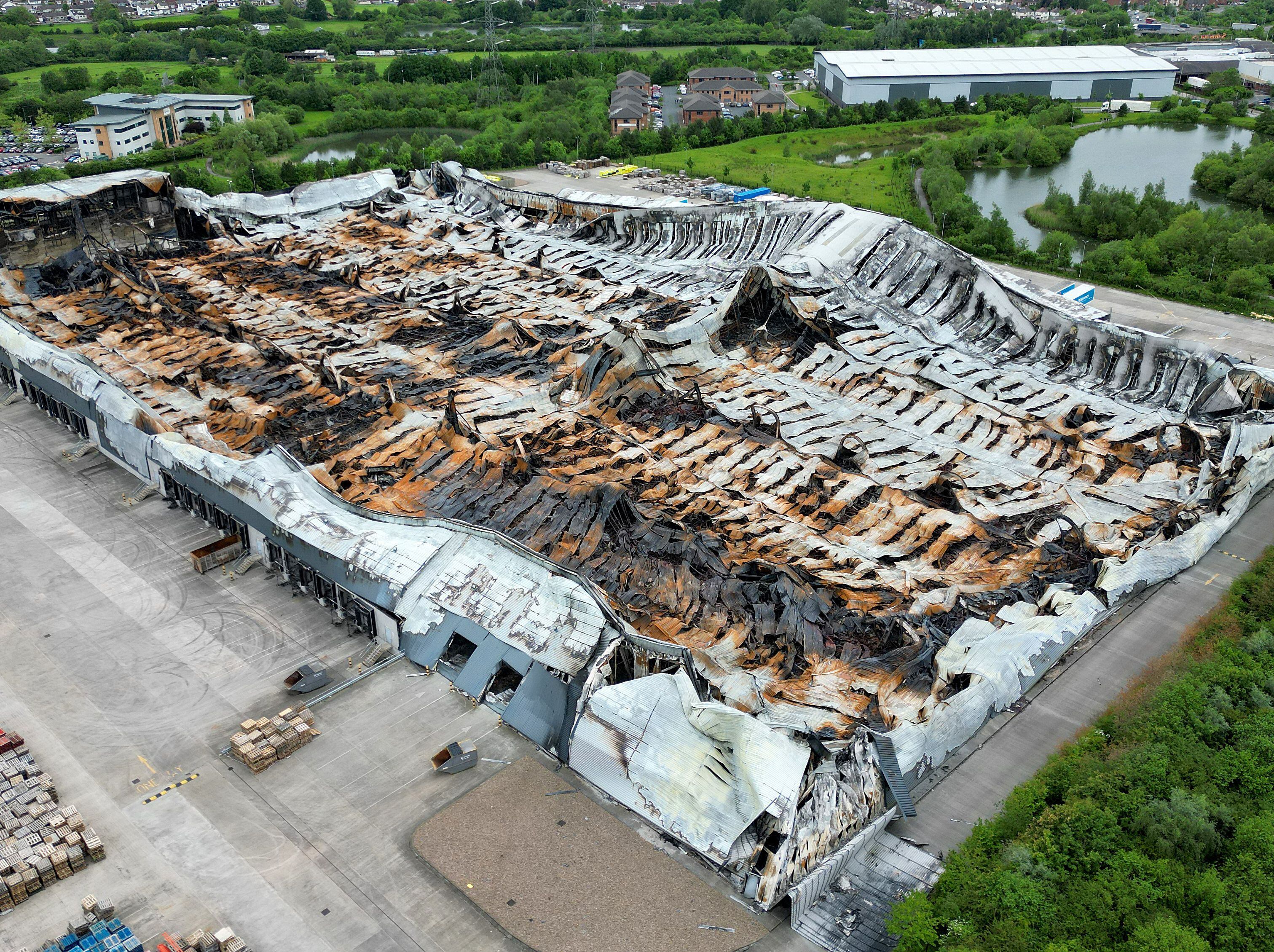 Watch: Scene at fire-hit Cannock warehouse two weeks on