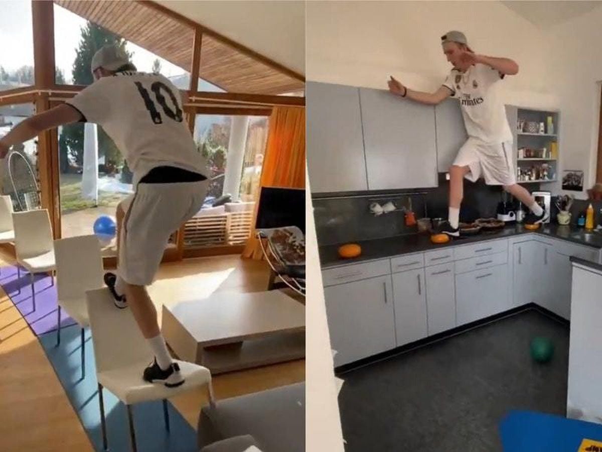 Skier Builds Parkour Course In Own Home To Fight Self Isolation Boredom Express Star