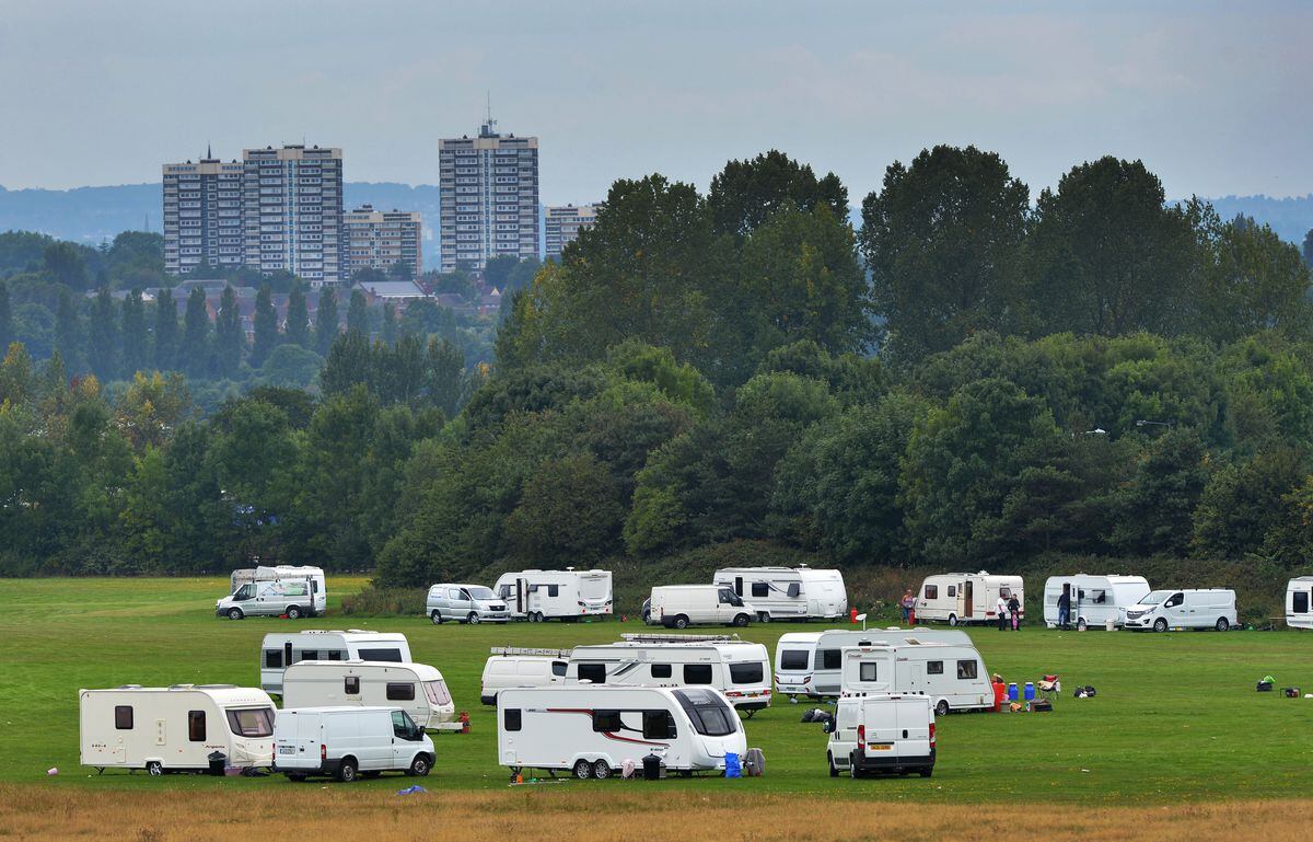 Travellers Pitch Up At Aldridge Airport For Second Time In Four Weeks Express Star