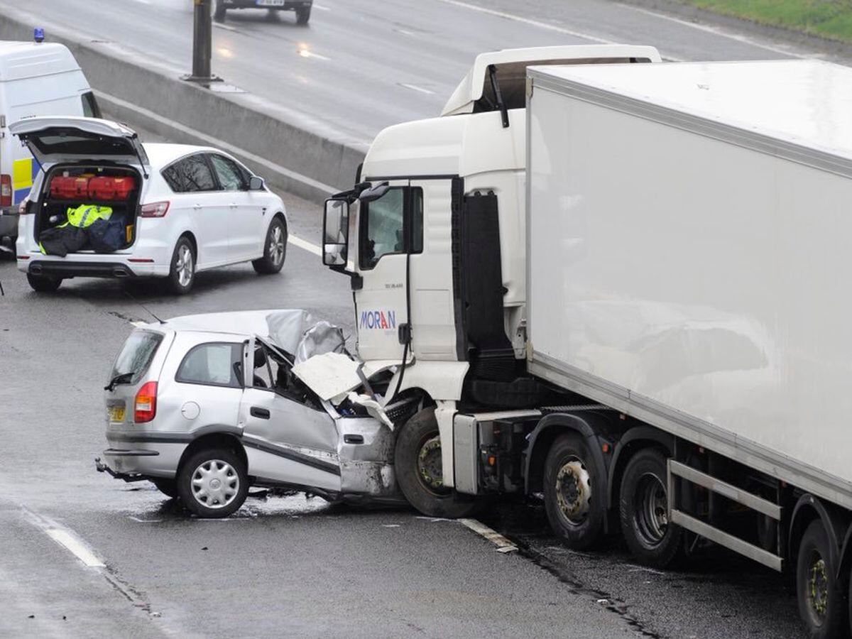 M5 closed northbound after woman killed in lorry crash Express