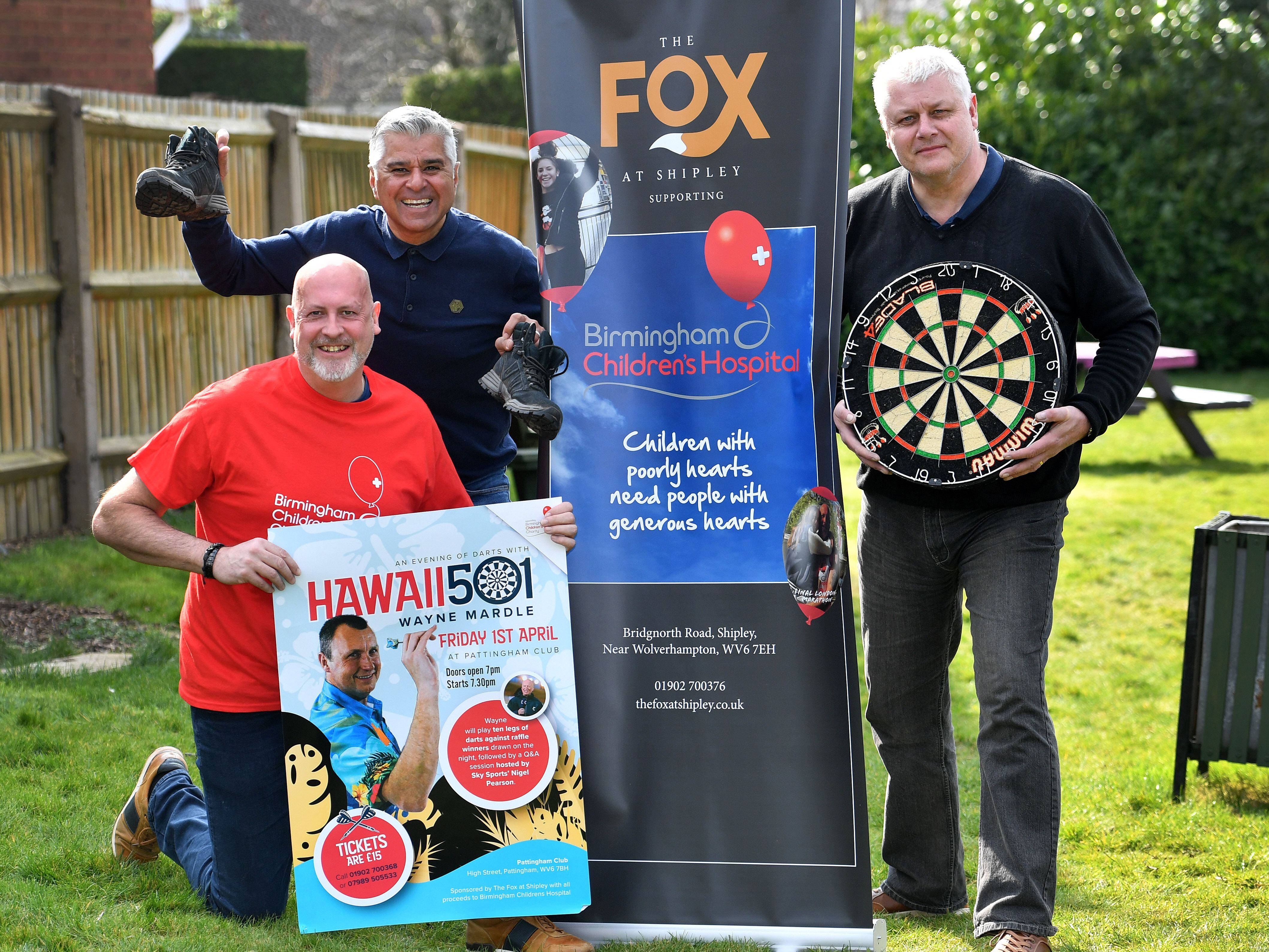 Darts night in Pattingham aiming to raise funds for Birmingham Children's Hospital 
